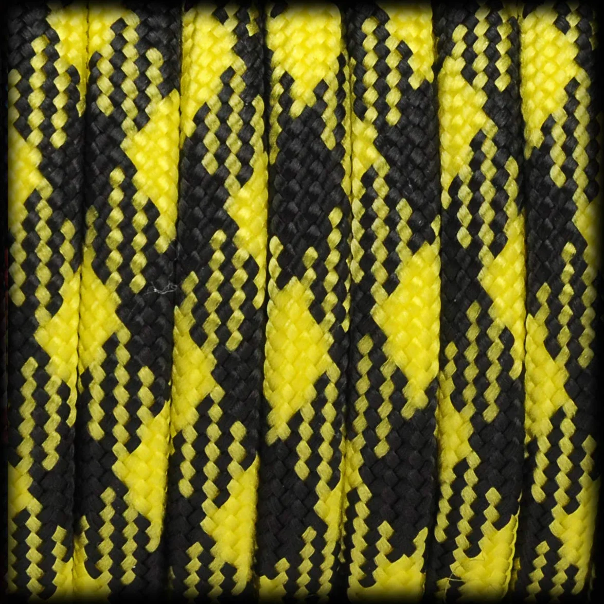 Ganzoo Paracord 550 cordon de supervivencia 4 mm 31 m amarillo y negro 7 hebras interiores cuerda de nylon poliester