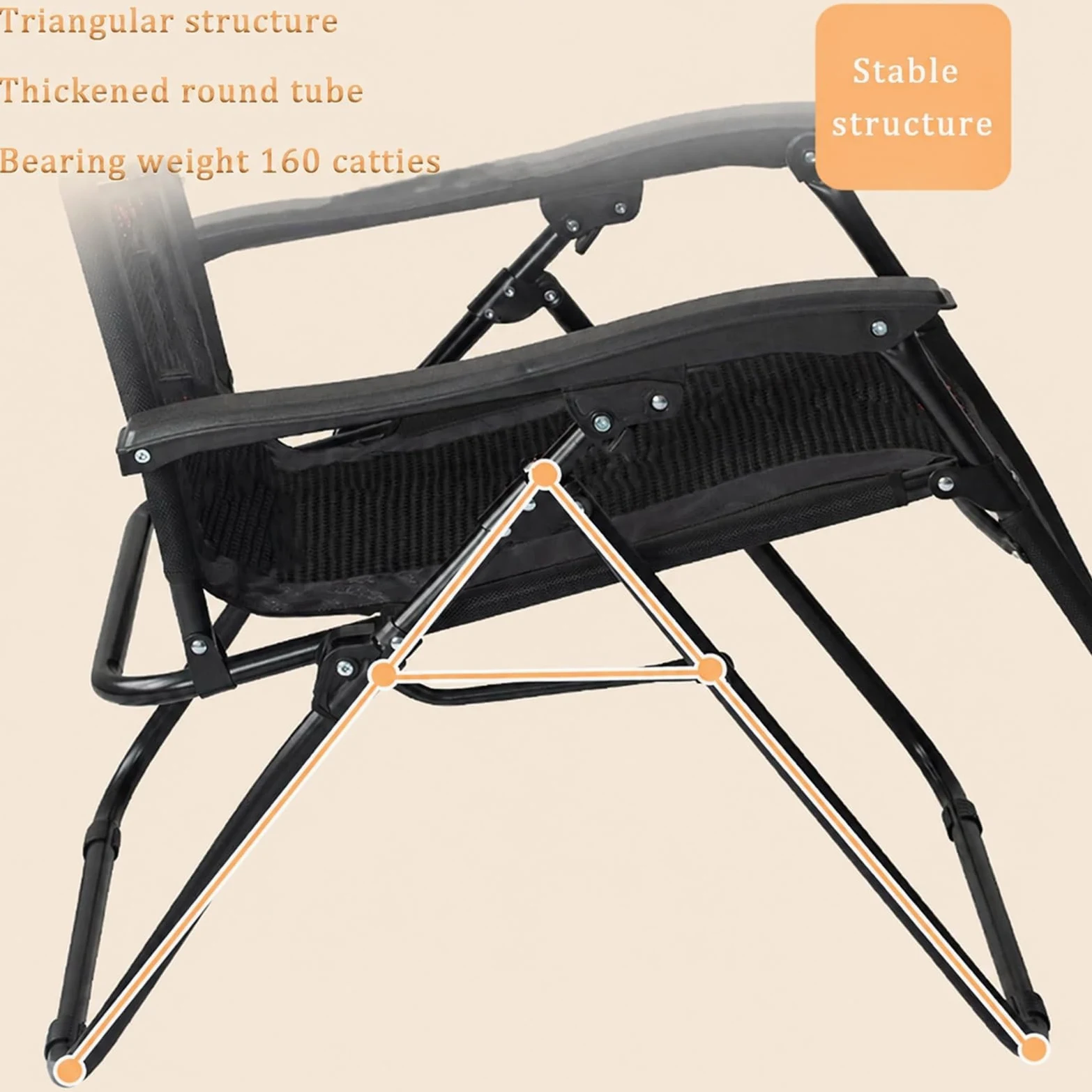 Tumbona plegable con cojín lumbar de una pieza, silla ergonómica para tumbona, respaldo ajustable, para exteriores, hasta 150 kg, silla de jardín para jardín, piscina, balcón y terraza (gris-1 unidad)