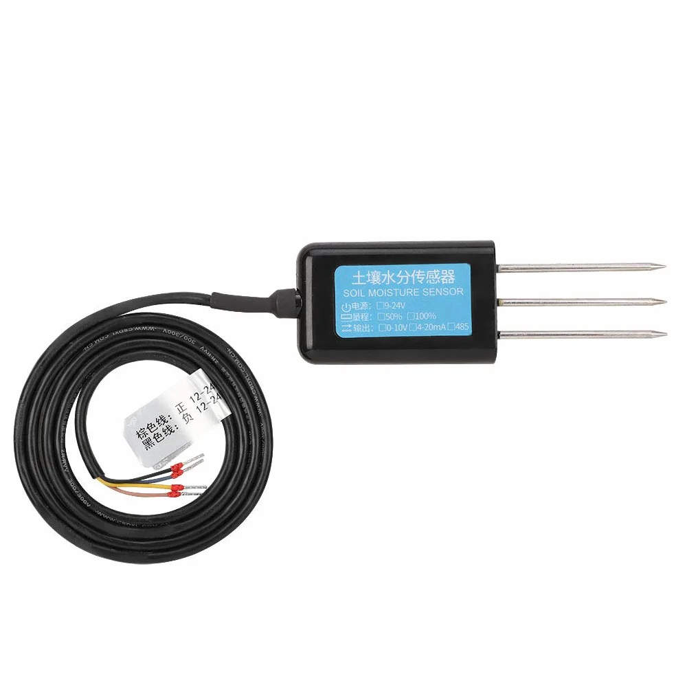 Sensor de humedad del suelo 2 en 1 0-10V 12-24V DC impermeable
