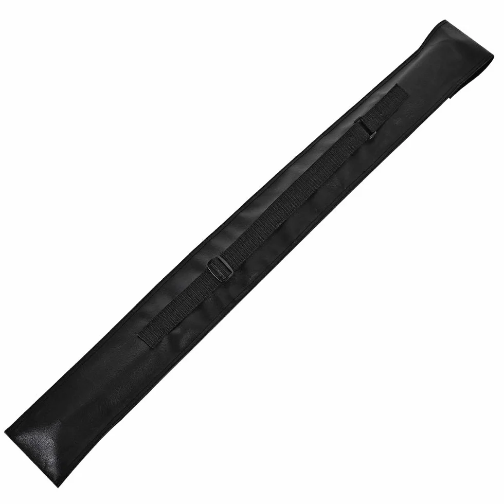 Billiard Pool Cue Stick Carrying Case Bag 32 Inches Black Leather Fabric