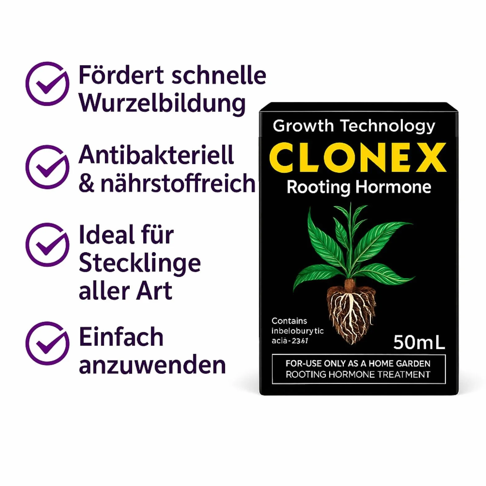 Clonex Root Gel 50 ml Hormona de Enraizamiento para Esquejes