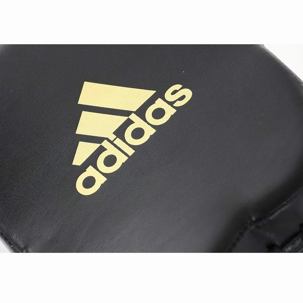 adidas PU Mini Pad Manoplas, Negro/Oro