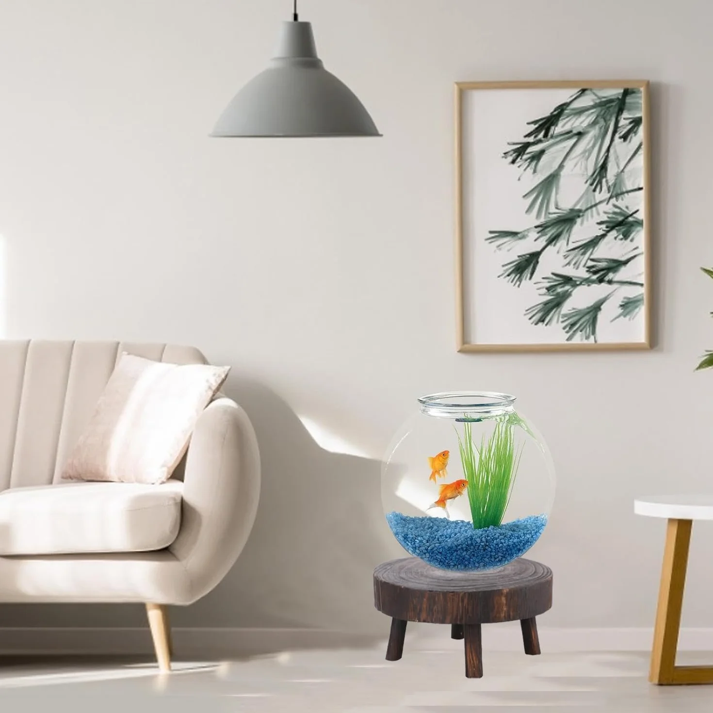 Soporte de Plantas Taburete Redondo para Interior Macetas Bonsái