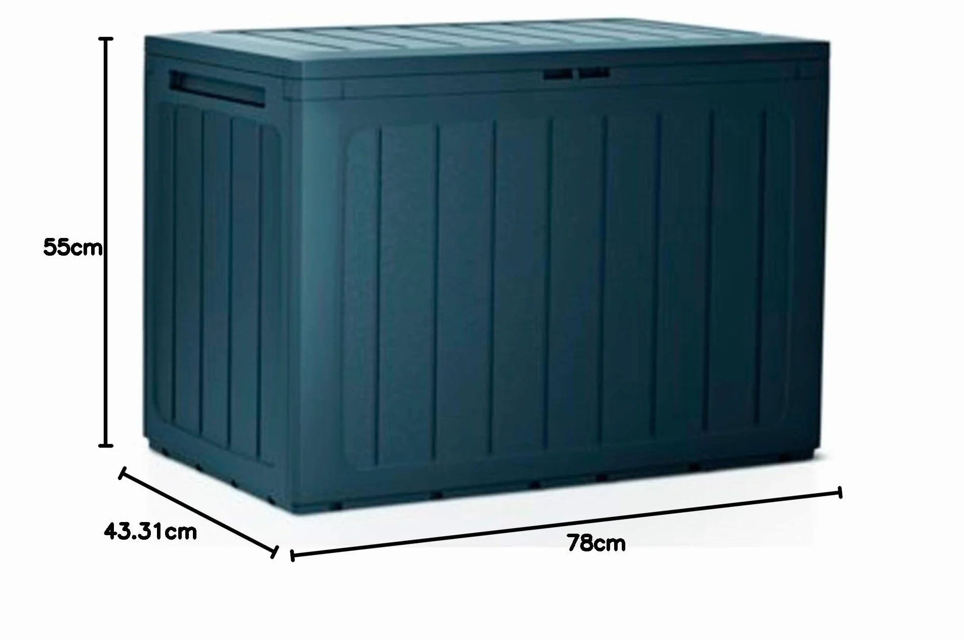 Baul de Jardin 190 litros Prosperplast Boardebox Plastico Antracita 78 x 43,3 x 55 cm