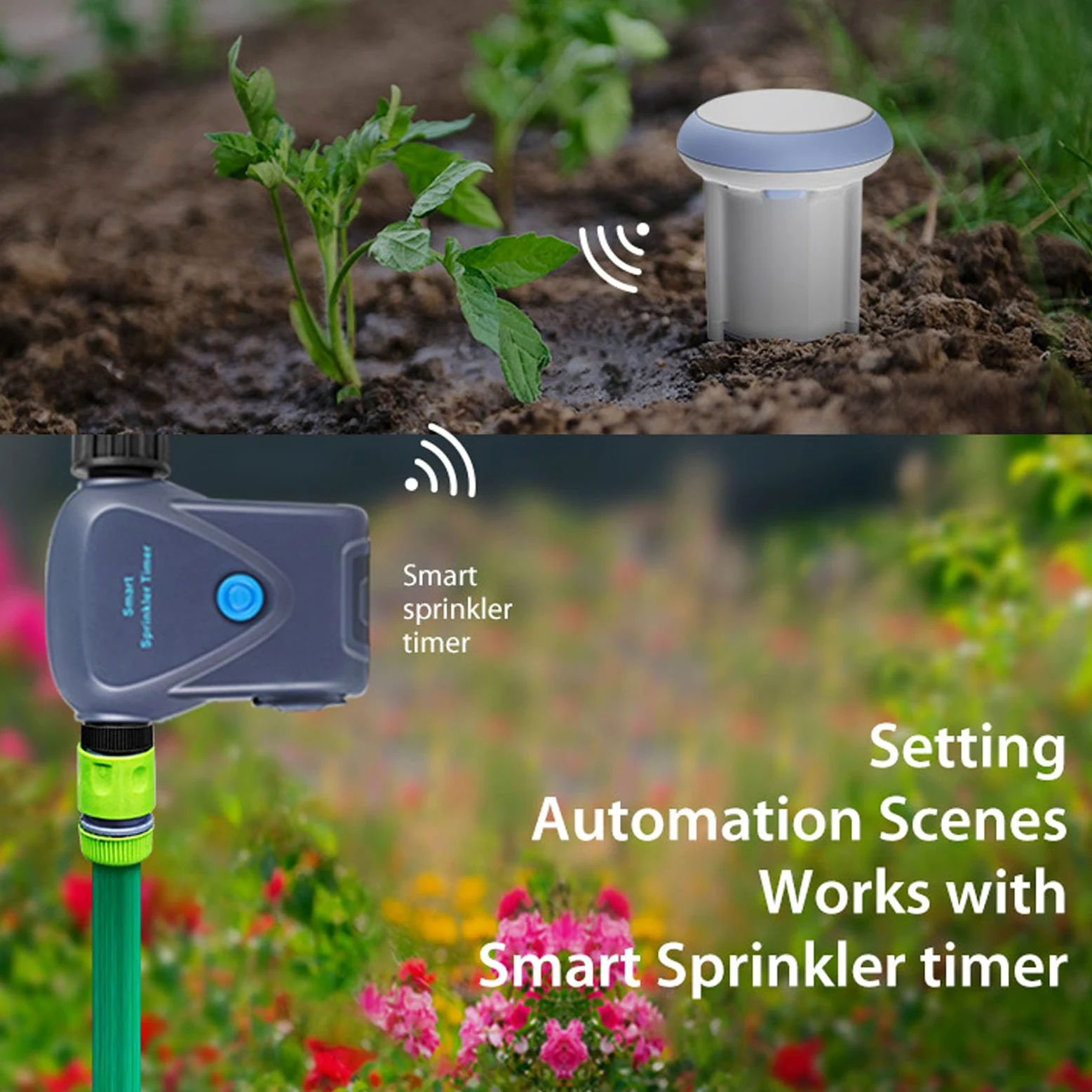 Haofy Sensor de Humedad de Temperatura del Suelo WiFi, Sensor de Humedad de Temperatura de Suelo Inteligente, Sensor de Suelo Inteligente WiFi, Monitoreo en Tiempo Real para Plantas,