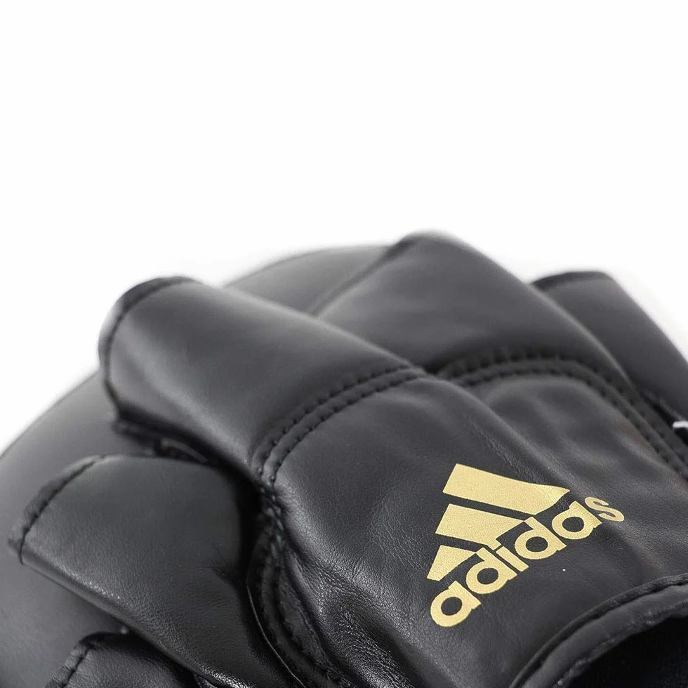 adidas PU Mini Pad Manoplas, Negro/Oro