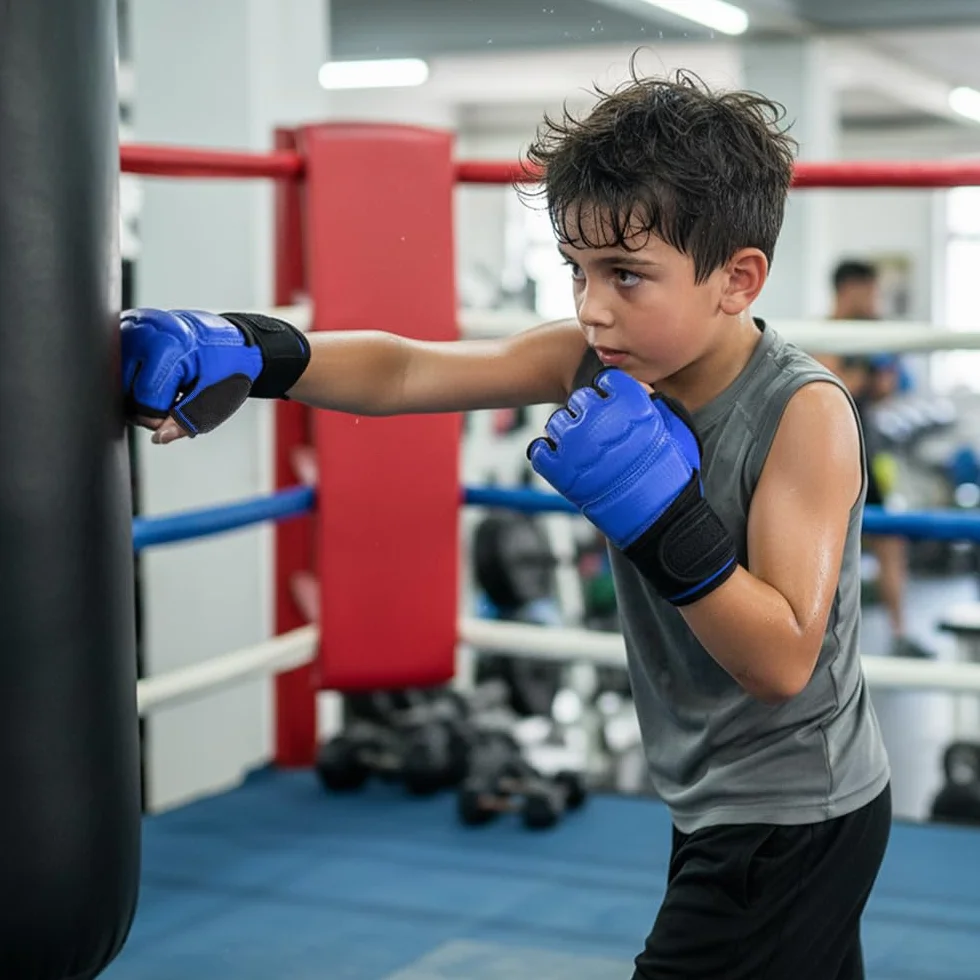 Guantes de Boxeo para Niños MMA Kárate Taekwondo 3-12 años
