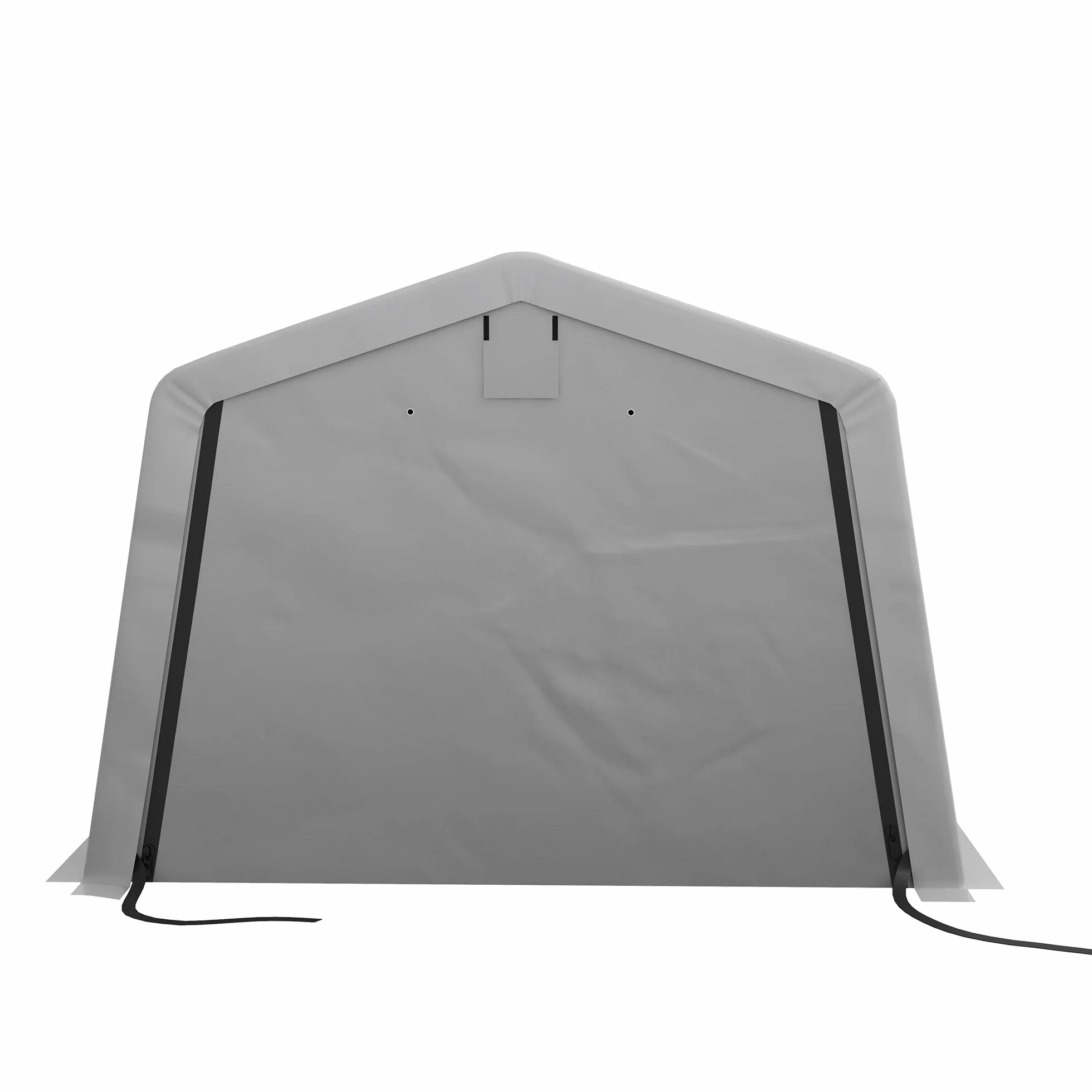 Outsunny Cobertizo portátil independiente 6,2x3,3x2,4 m acero galvanizado PE 150 g/m² impermeable anti-UV