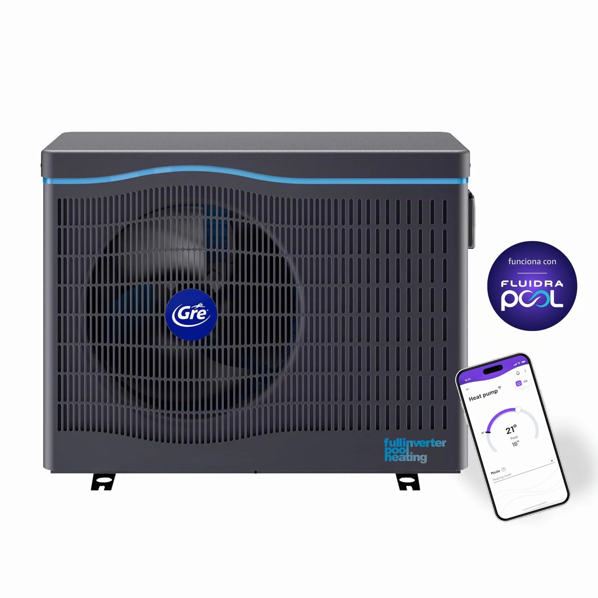 Bomba de Calor Full Inverter para Piscinas hasta 30 m3 con Fluidra App