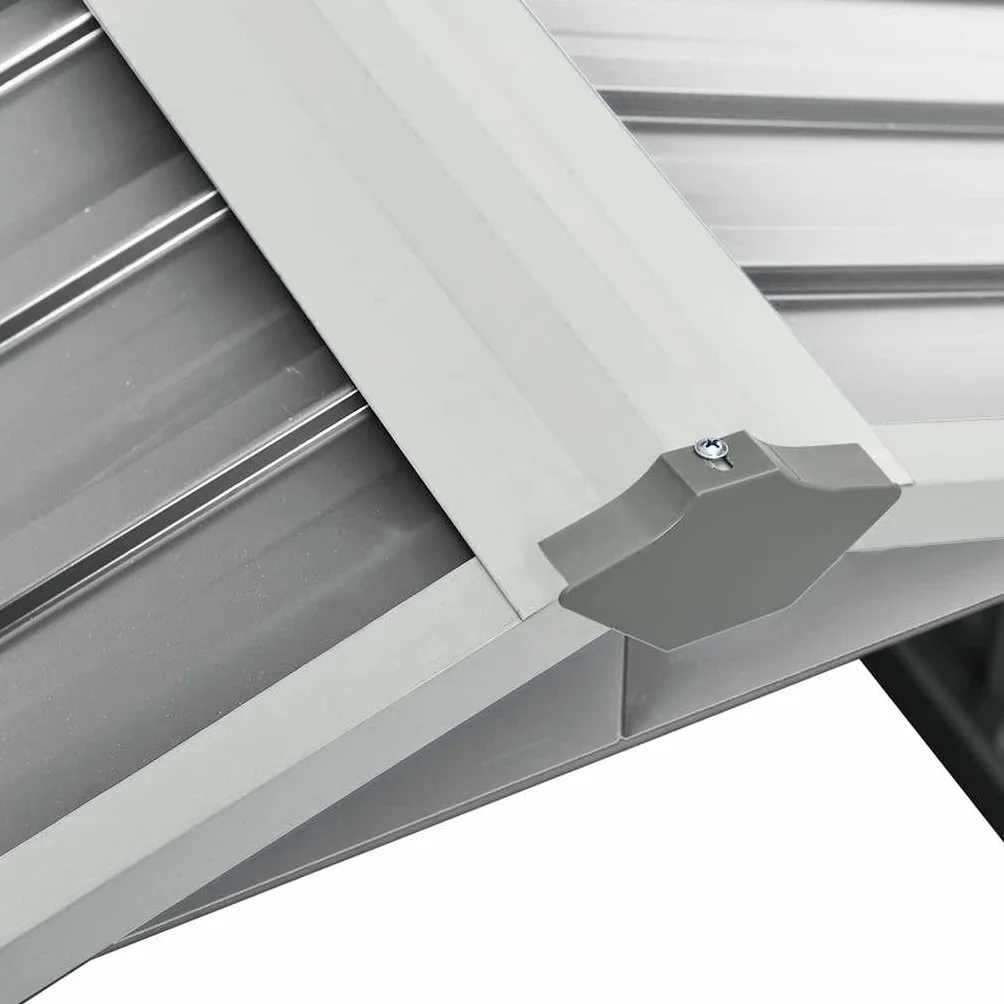vidaXL Cobertizo para Cortacésped Acero Galvanizado Gris 92x97x63 cm