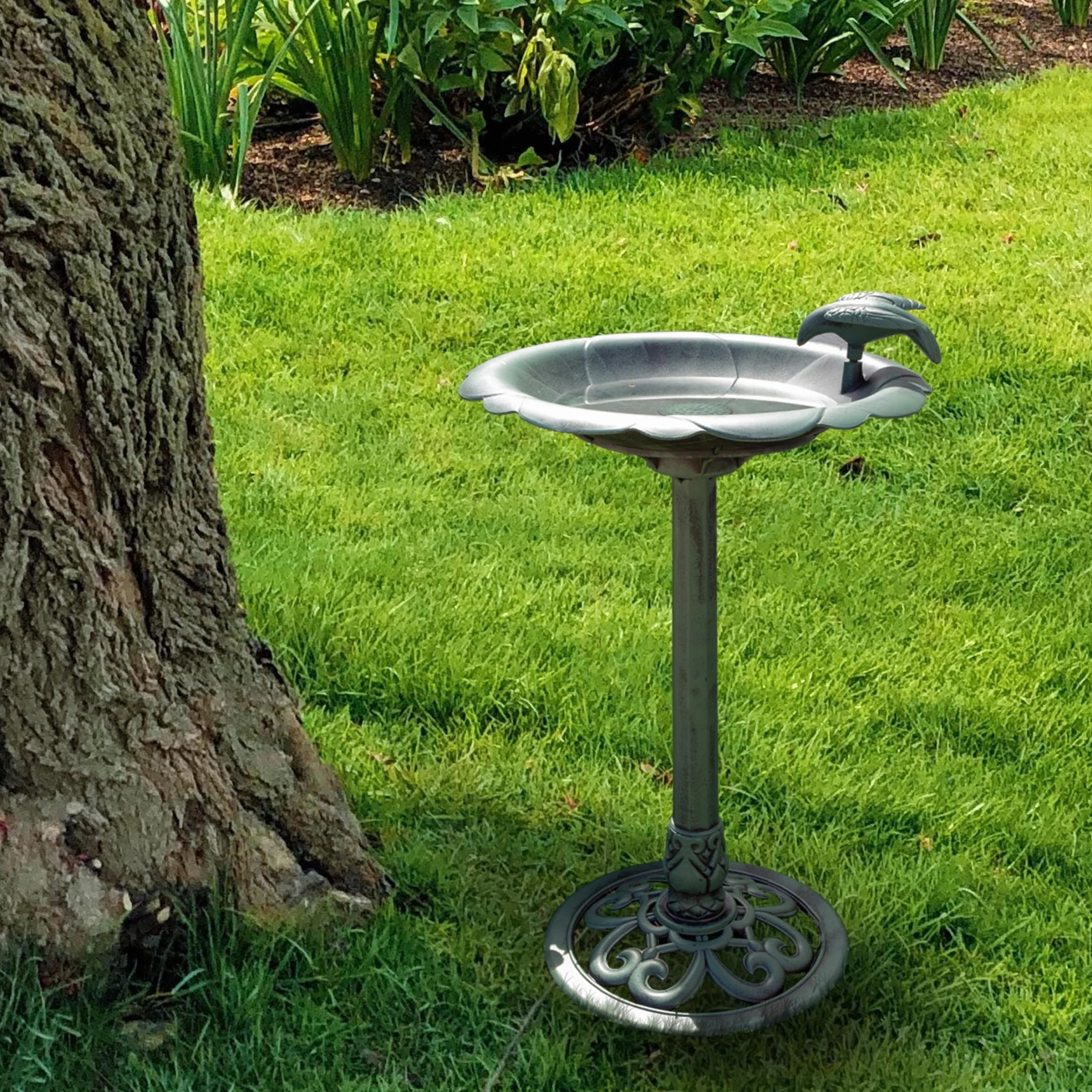 Alpine TEC114 Corporation Bañera para pájaros 79 cm Verde Flores