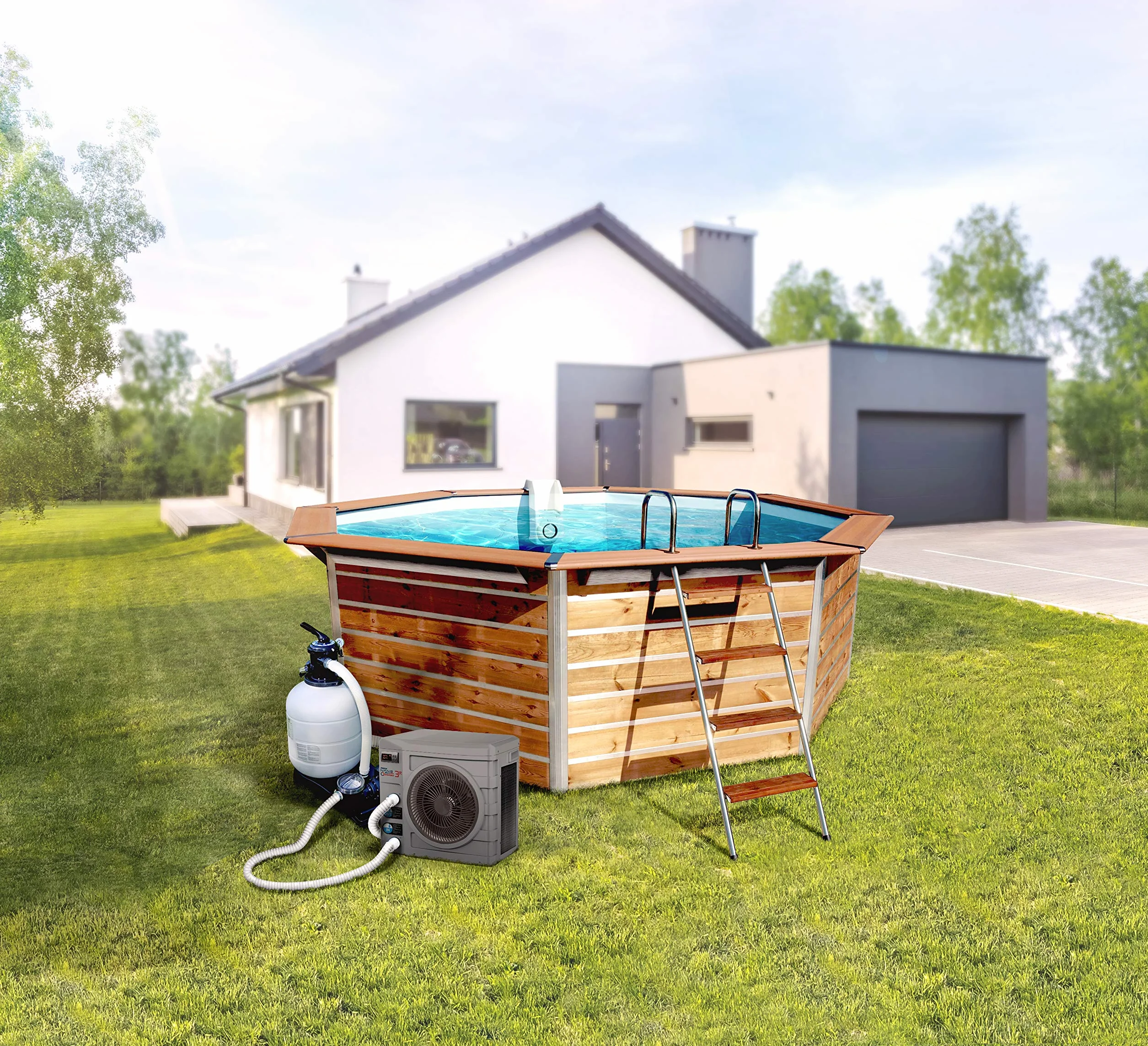 POOLEX POOLSTAR Nano Reversible 3kW Bomba de Calor para Piscina 600W 10-21m3