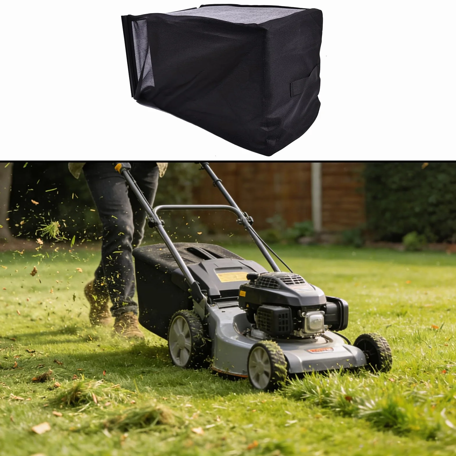 Bolsa de repuesto para recolector de césped para modelos específicos RY40LM01 RY40LM10 RY401013, equipo de corte de 20 pulgadas, herramienta de jardín de nailon resistente