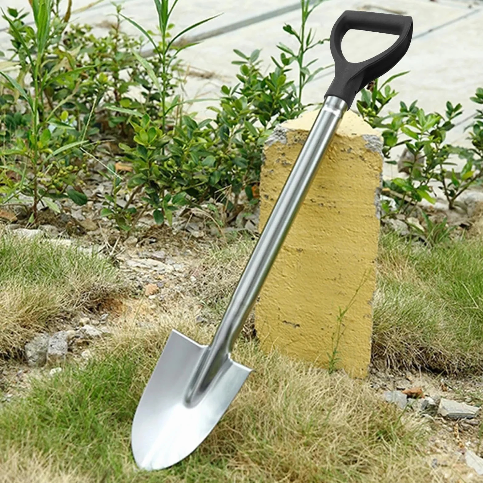 Jingan Mango de Pala en Forma de D para Pala de Nieve, Repuesto Portátil, Accesorios de Jardín