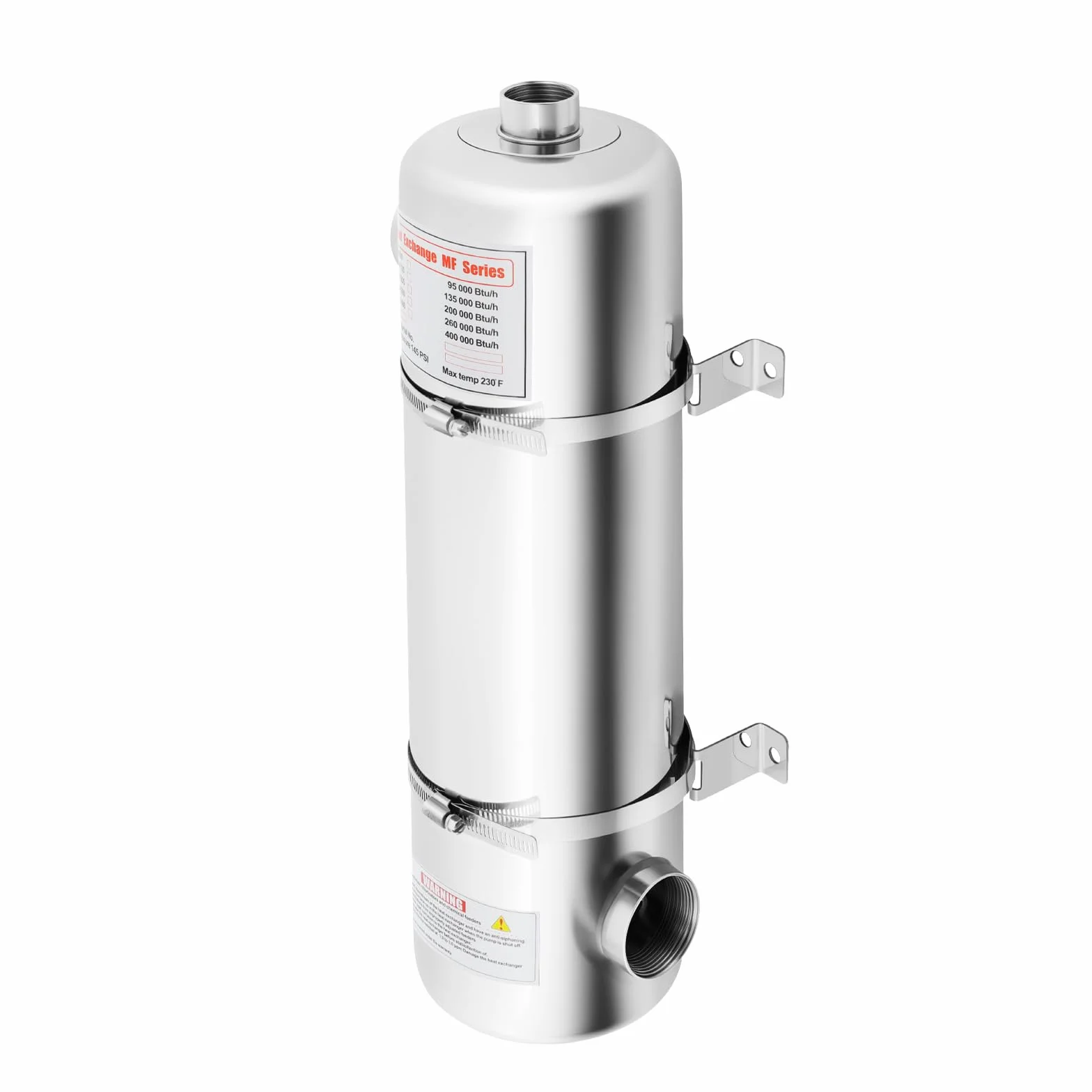 Intercambiador de calor acero inoxidable 60 kW calentador piscina spa
