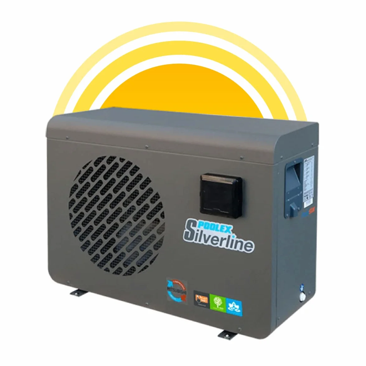 POOLEX Silverline 55 Bomba de Calor Gris