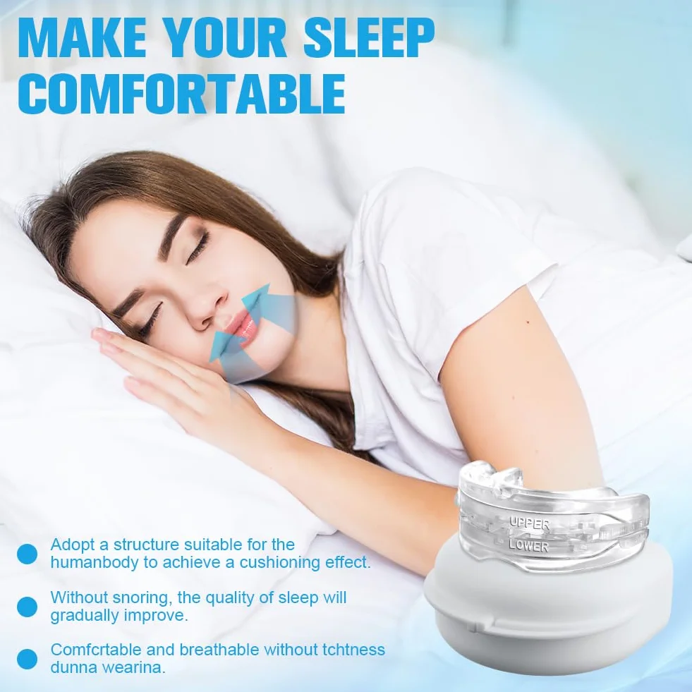 ACWOO Férula Dental Antironquidos Ajustable y Reutilizable para Dormir