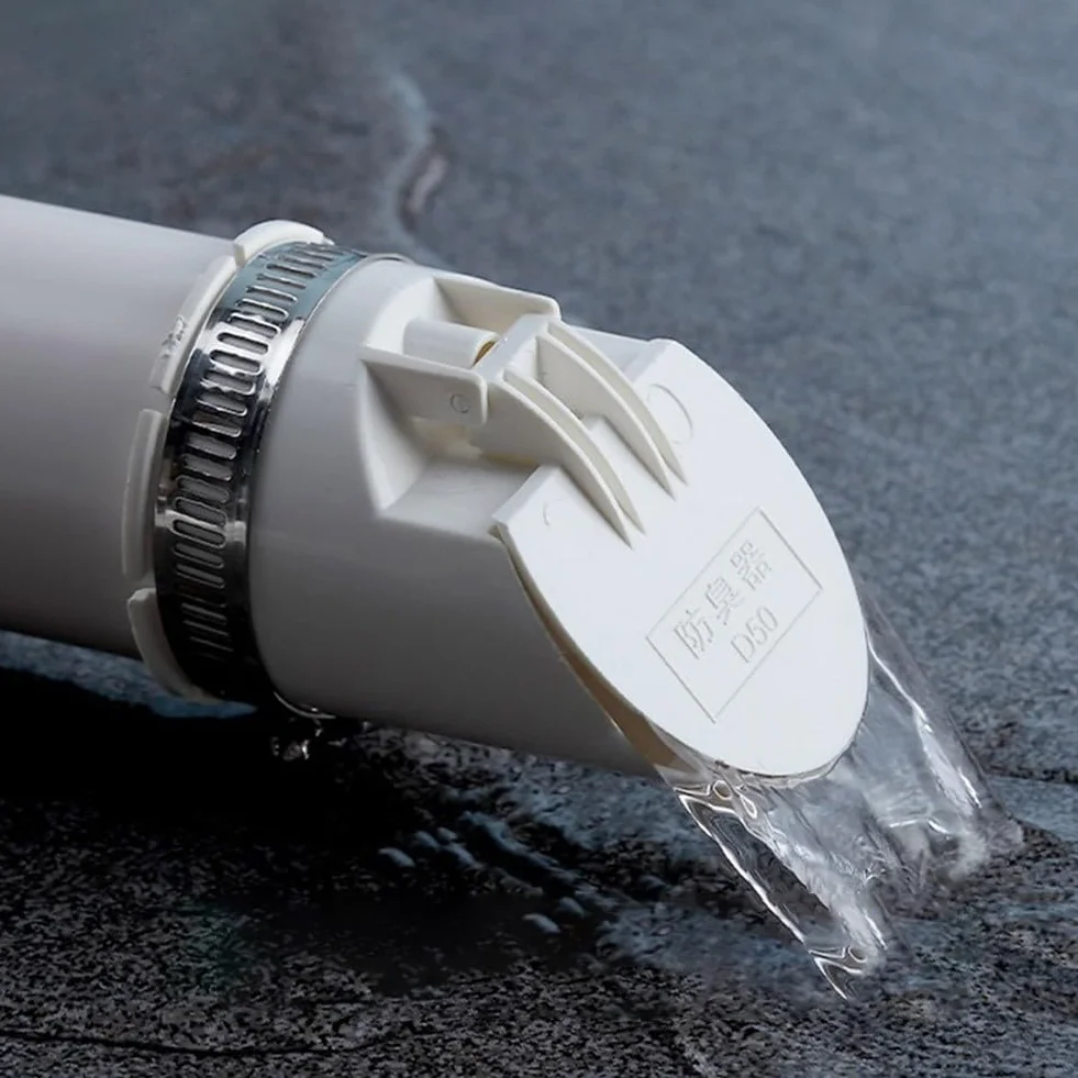 Drenaje de piso Válvula de reflujo anti cierre automático Tubo de PVC Cubierta anti olor 160mm