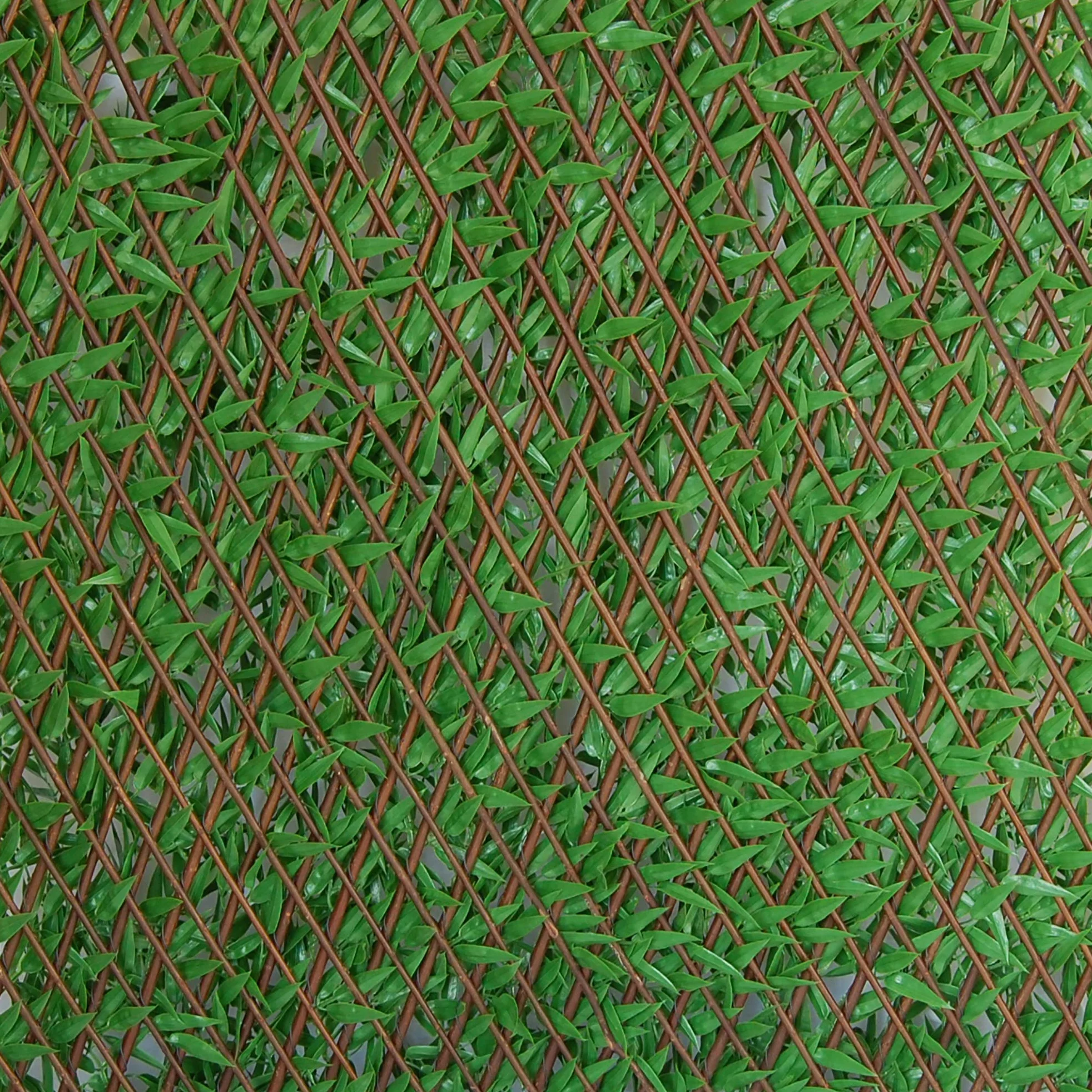 TENAX Divy 3D X-Tens Bamboo 1,00x2 m Verde, Enrejado Extensible de Madera Natural Recubierto con Hojas de Bambú, Occultación para Balcones y Terrazas, Decoración de Paredes