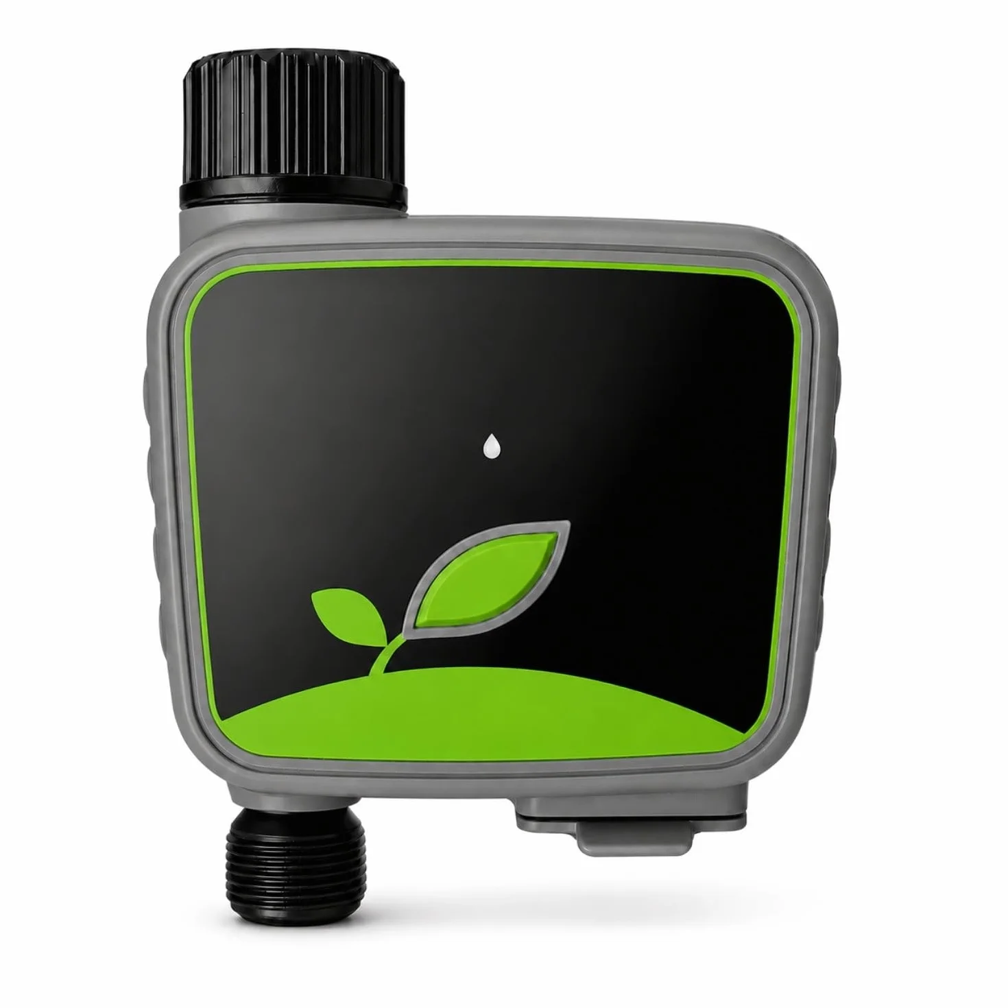 domyno Temporizador de riego WiFi inteligente de jardín con Hub RF incluido, programador de agua App Tuya Smart Life, retraso de lluvia, modo manual, temporizador para césped, huerto, macetas