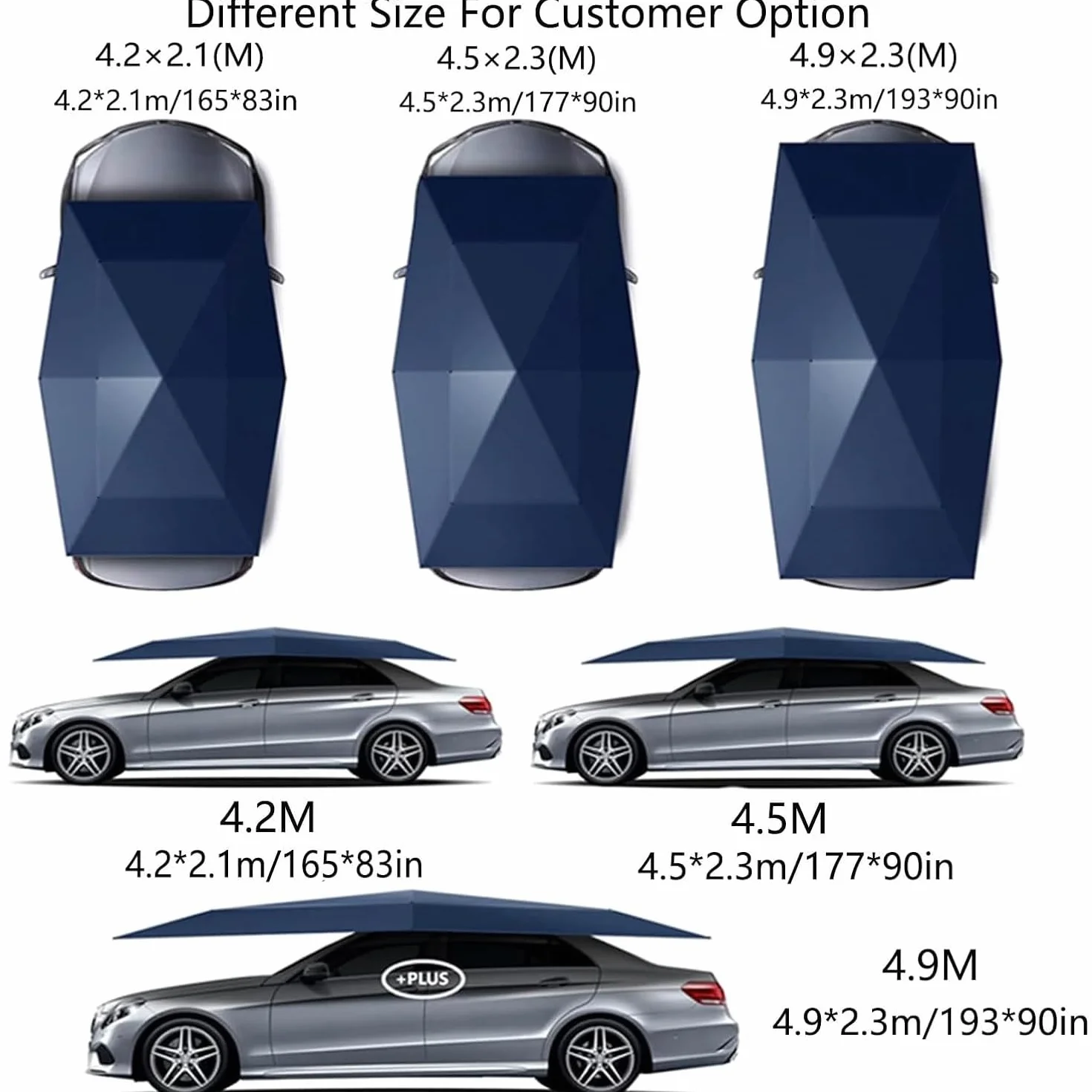 Carpa para coche plegable protección solar anti-UV 4.5x2.3m Camouflage