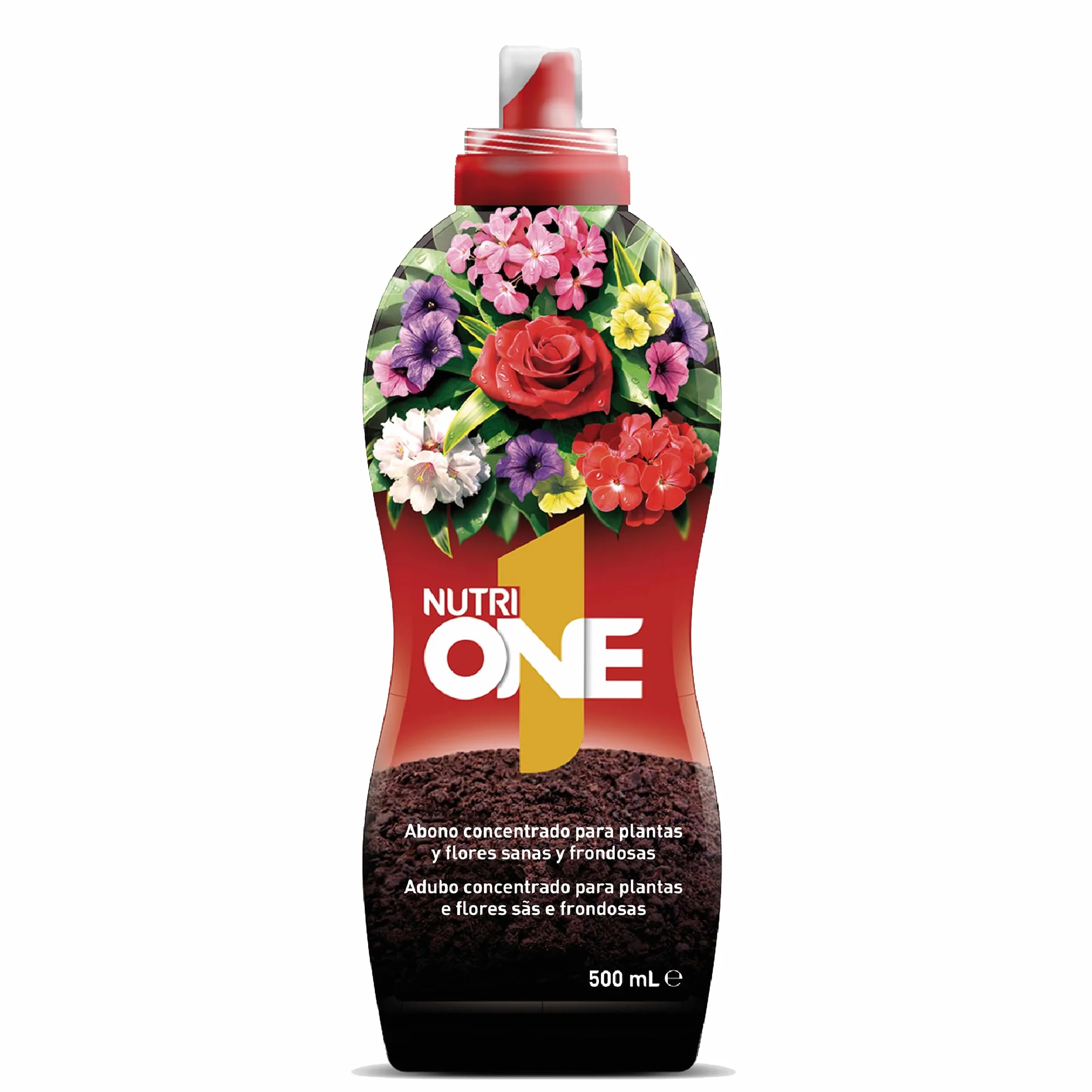 nutriONE Abono líquido concentrado para Plantas y Flores Fertilizante Premium ingredientes naturales