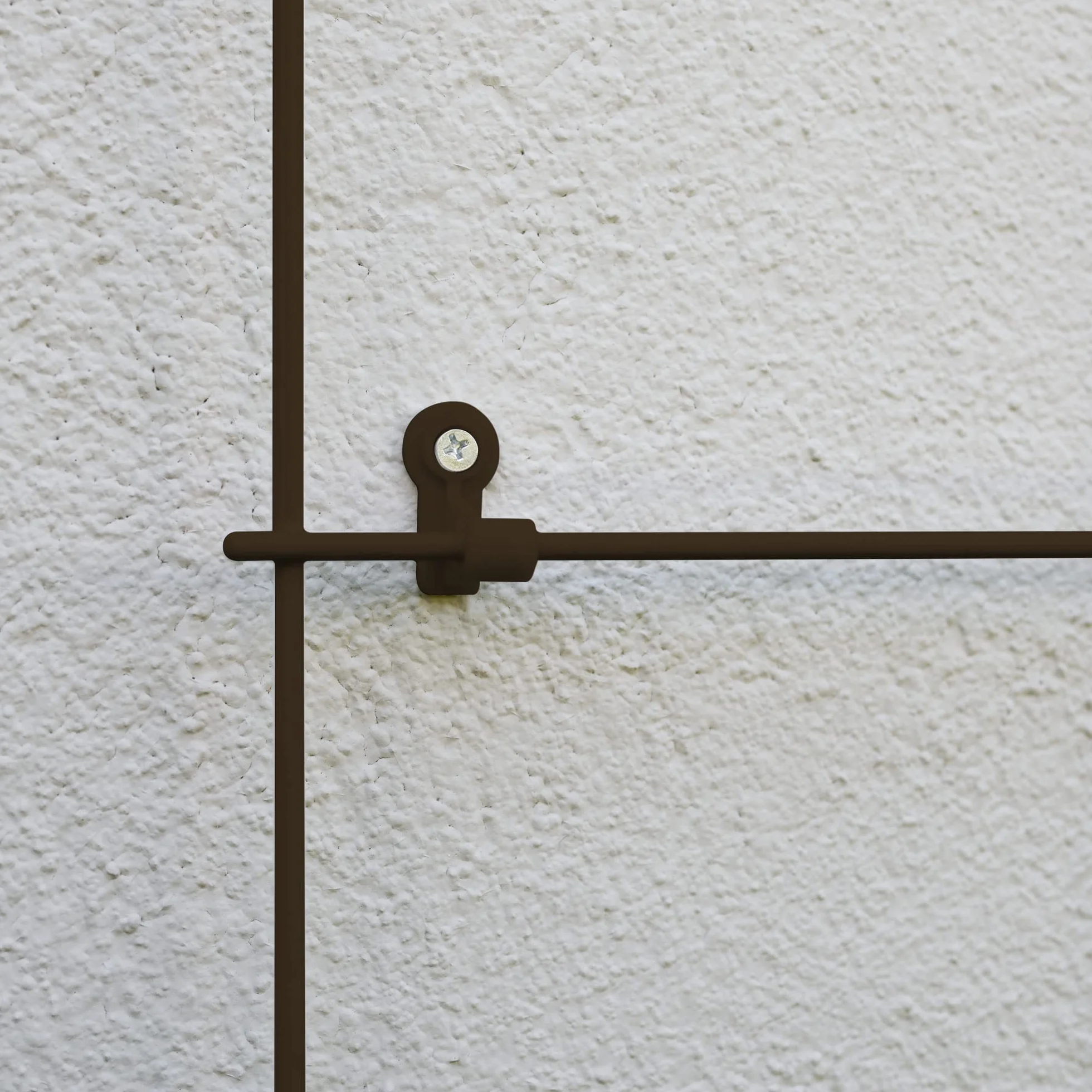 Windhager Fijación de Pared para Rejilla de Metal, 32 x 16 x 33 mm, Antracita, 4 Unidades