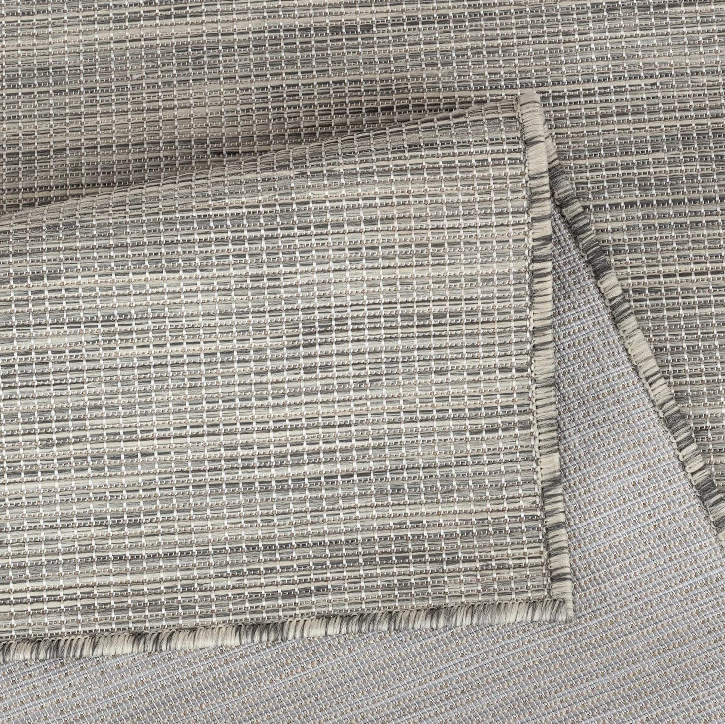Jimri Alfombra Exterior 160x220 cm Plateada Resistente UV Agua