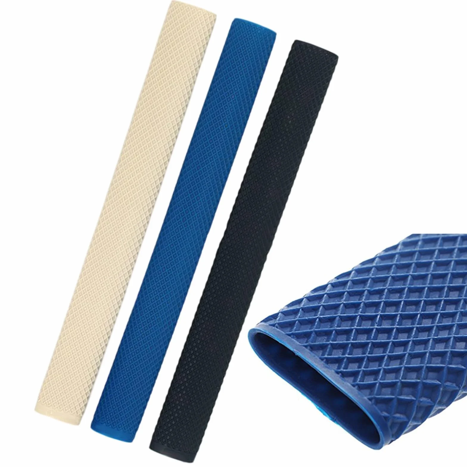 Grip Funda de agarre de silicona para billar, protector de mango antideslizante (azul)