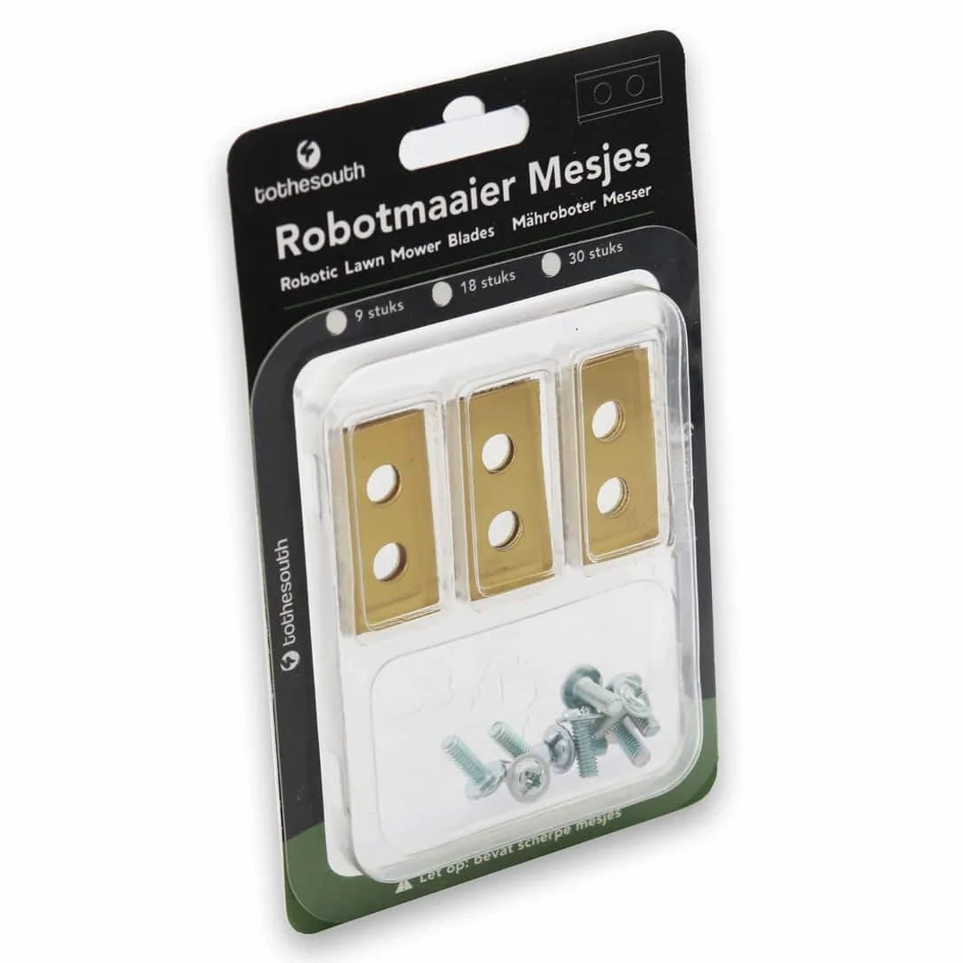 60x To the South® Robot cortacésped cuchillas de titanio adecuadas para Worx Landroid WR101SI - 60 unidades