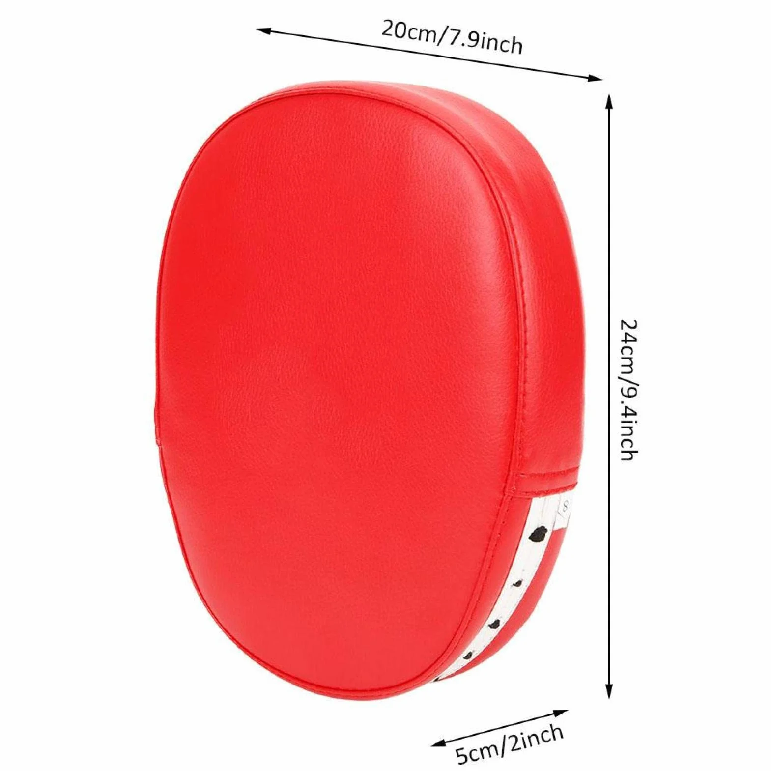 Guante de Boxeo Almohadilla de Mano Focus Punch Pad Kick Palm Pad Entrenamiento Sanda Taekwondo Rojo