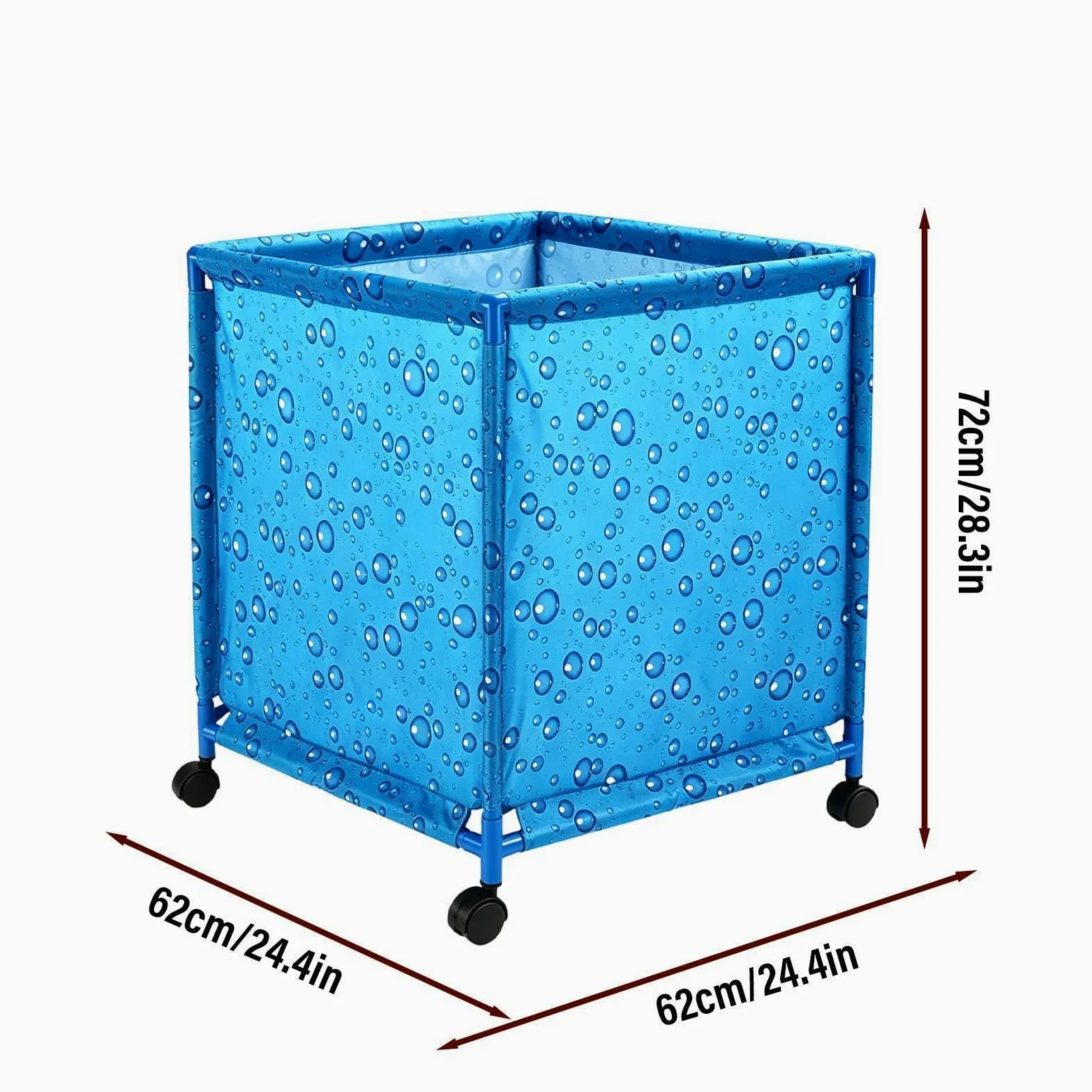 Almacenaje Exterior Piscina Plegable con Ruedas para Terraza | Soporte Para Fideos De Piscina para Propietarios Jardineros Patio Terraza Jardín Hogar Garaje Toallas Playa