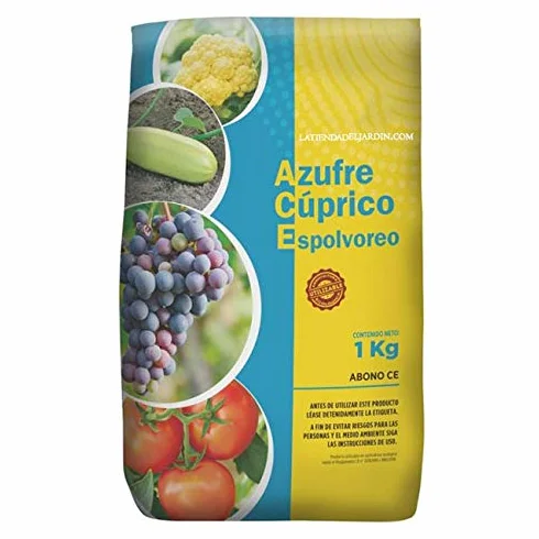 Suinga ABONO Azufre cúprico Espolvoreo 1 Kg