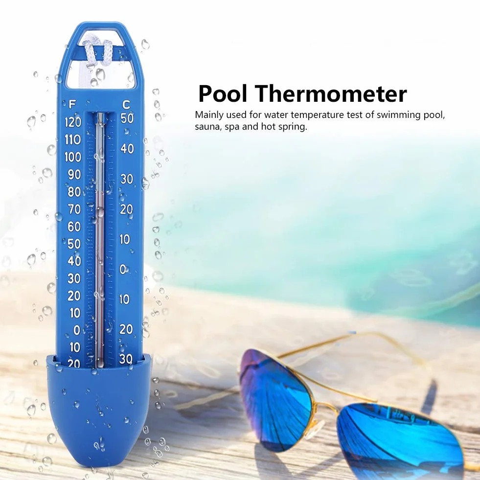Termómetro Flotante para Piscina 2 Unidades Fácil de Leer Pantalla de Temperatura