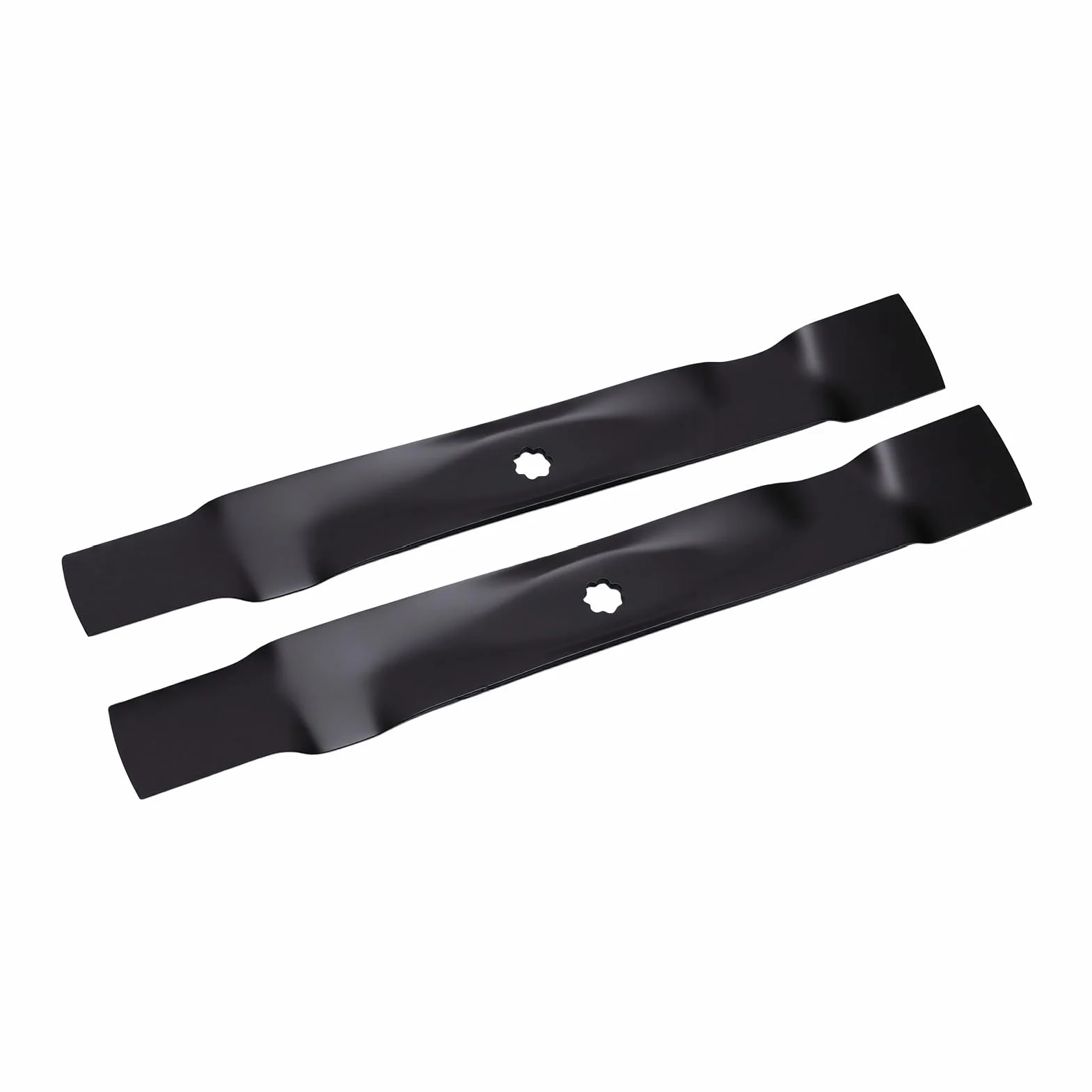 aqxreight Cuchillas para Cortacésped Cuchillas para Cortacésped para Paquete de 2 42 Pulgadas 21 3 8 X 2 3 4 Pulgadas Orificio Central en Estrella de 7 Punto