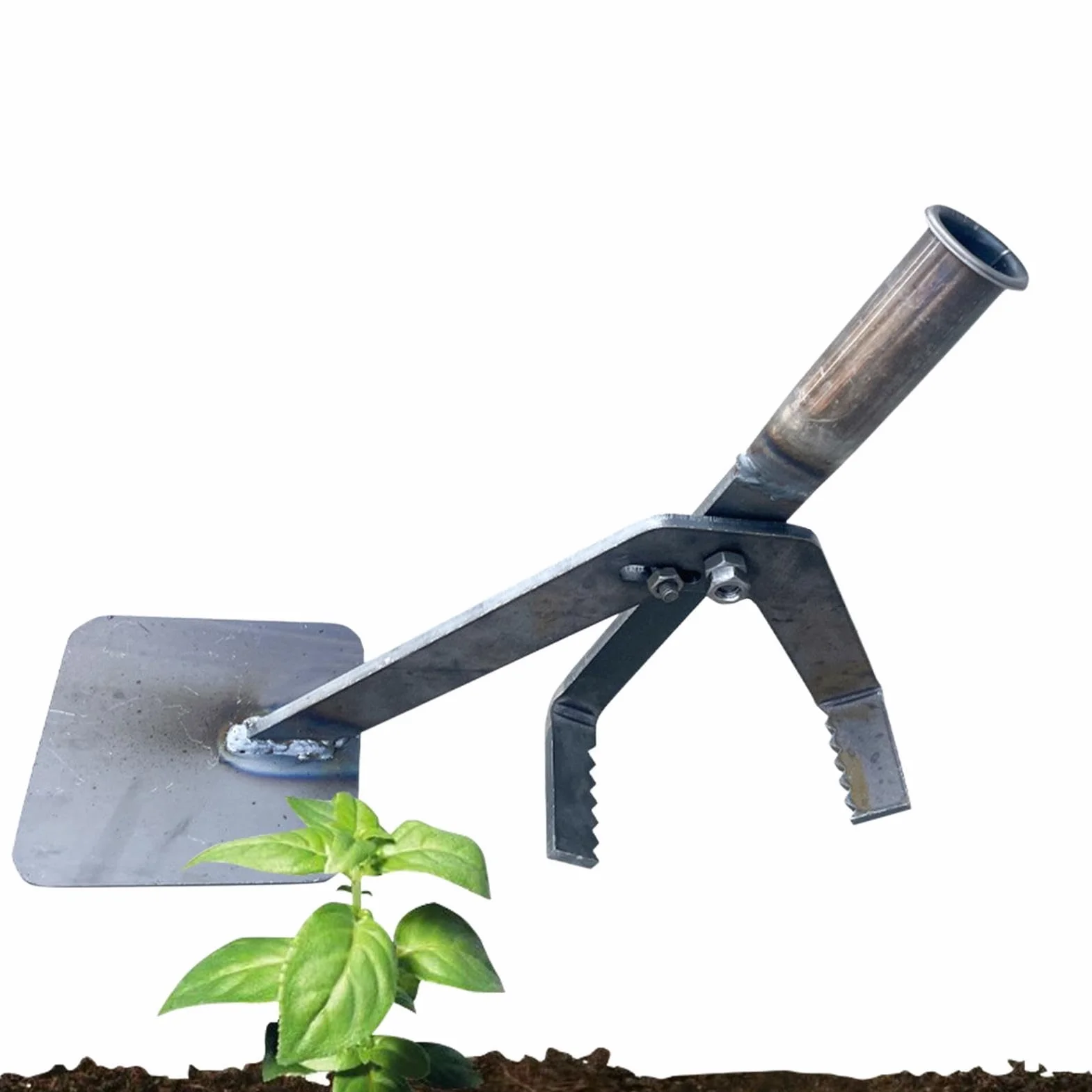 Extractor de Raíces Arrancador Manual Resistente para Postes Madera Jardín Exterior