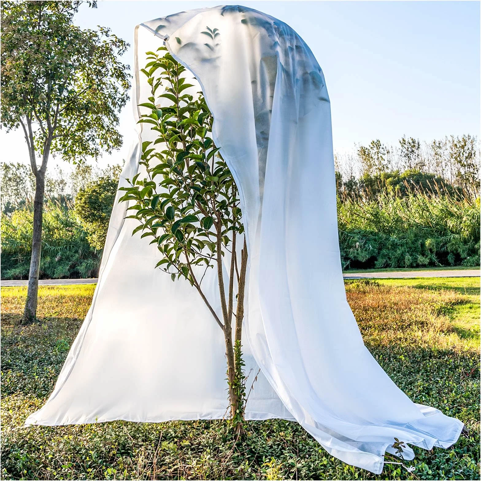 KXCOFTXI 2 cubiertas para plantas, protección contra congelación, mantas para plantas al aire libre