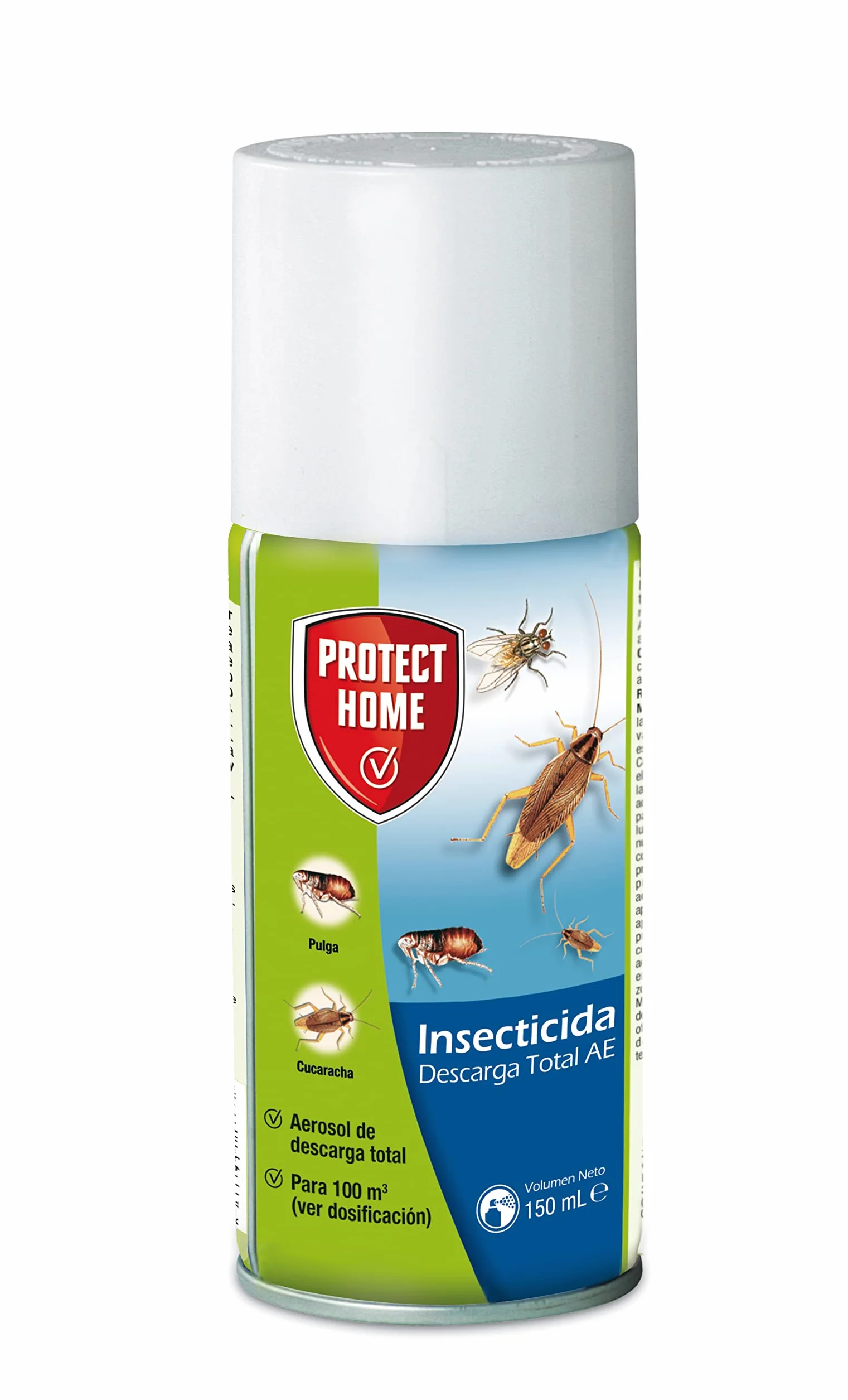 Insecticida Descarga Total Automática Elimina Insectos Voladores y Rastreros Acción Rápida 3 Minutos