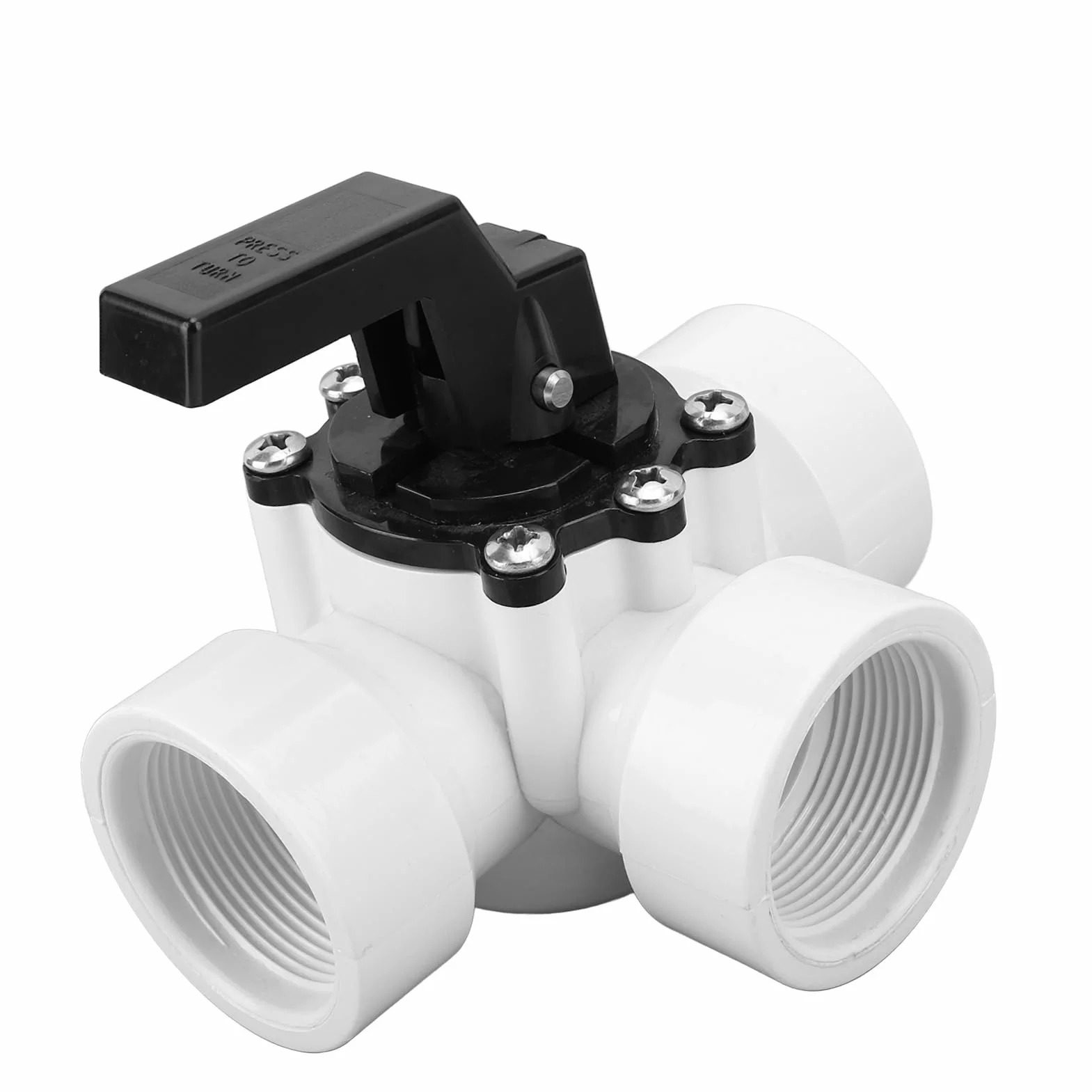 Dioche Válvula Desviadora de 3 Vías 4715 G1-1/2" Rosca Hembra Plástico para Piscinas Spas