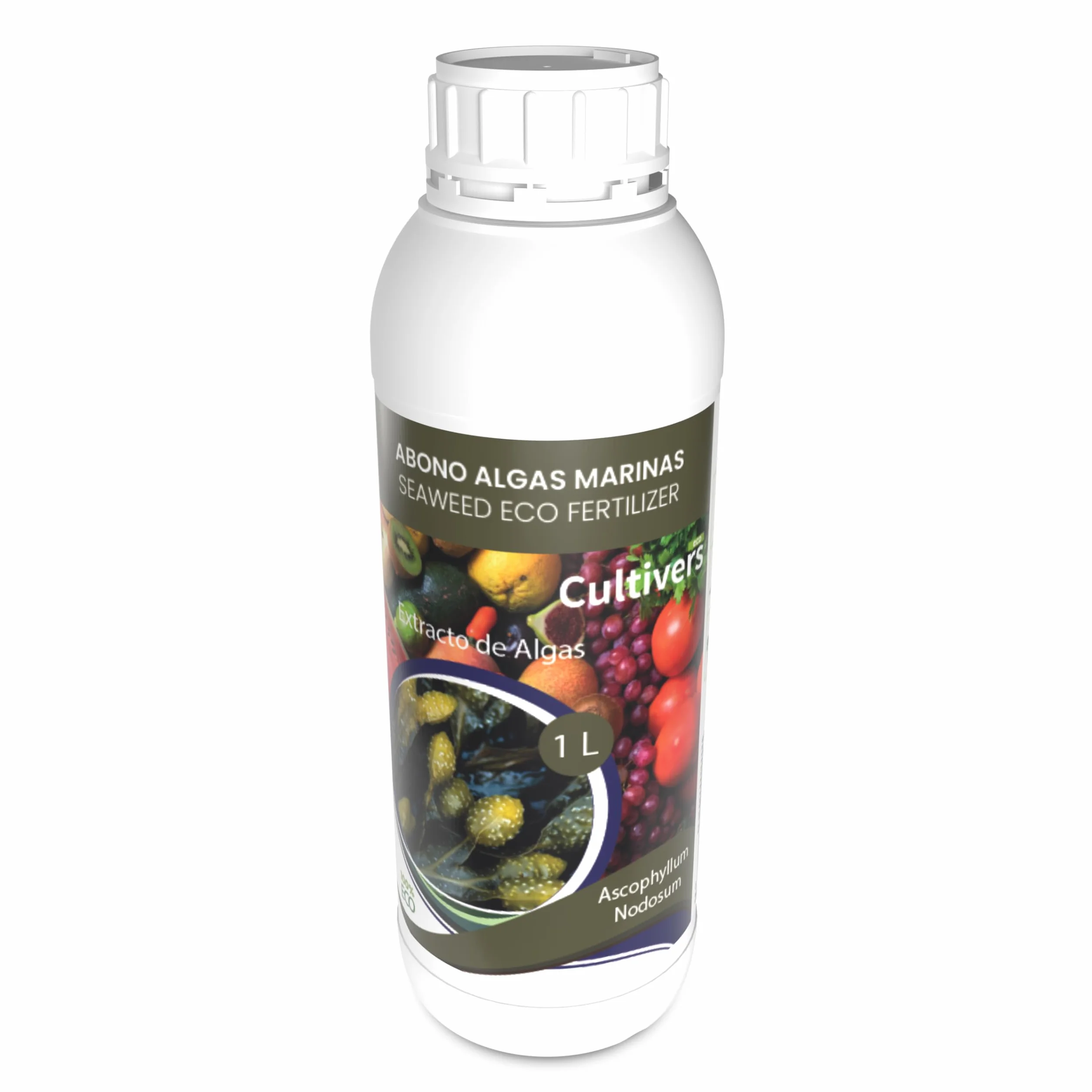 CULTIVERS Fertilizante Algas Marinas Líquido 1 L Abono orgánico extracto Ascophyllum nodosum