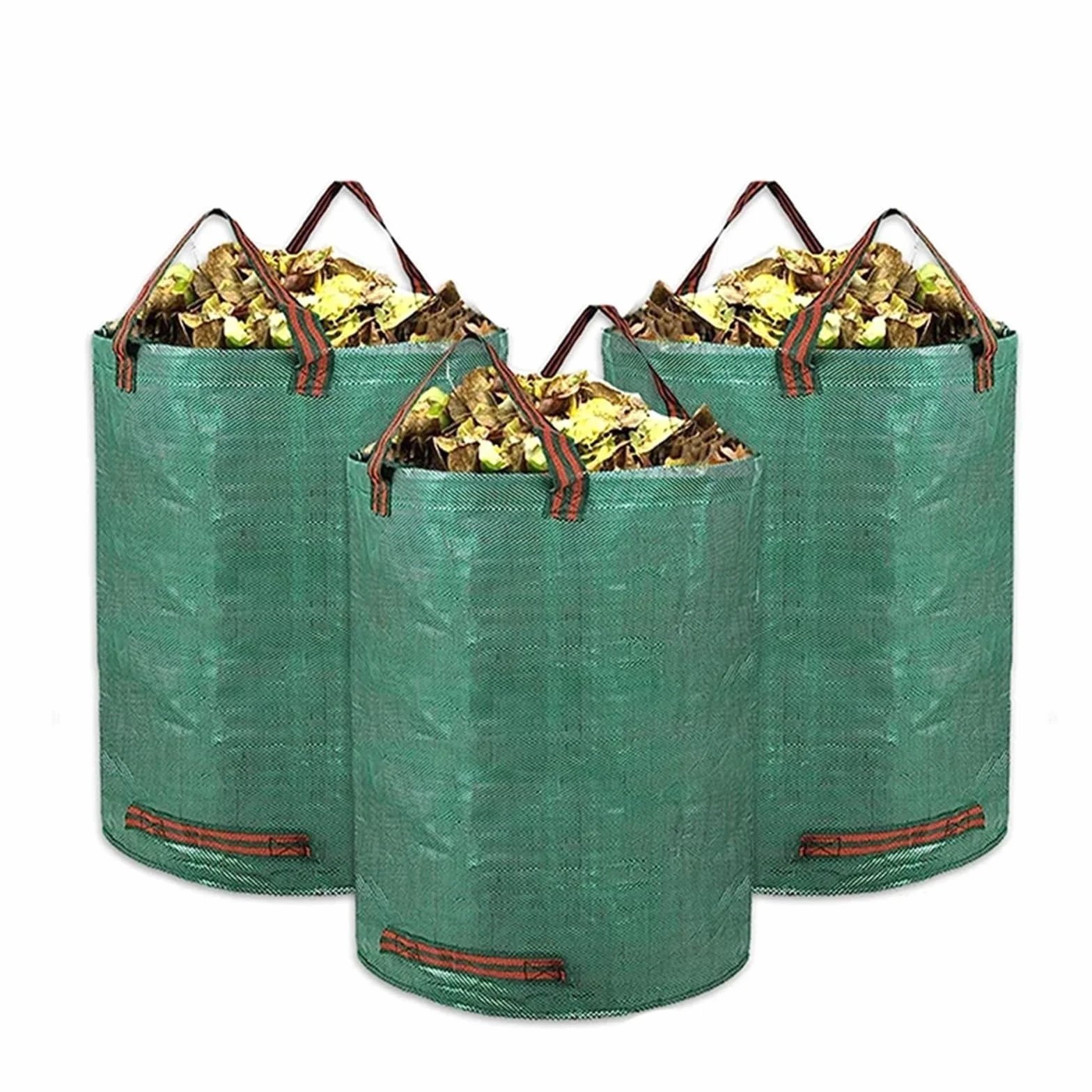 Sacos de Jardin Bolsa de basura para jardín, saco de hojas impermeable reutilizable, contenedor de basura para hierba, bolsa de almacenamiento de hojas para jardín Bolsa Jardin(60L 3pcs)