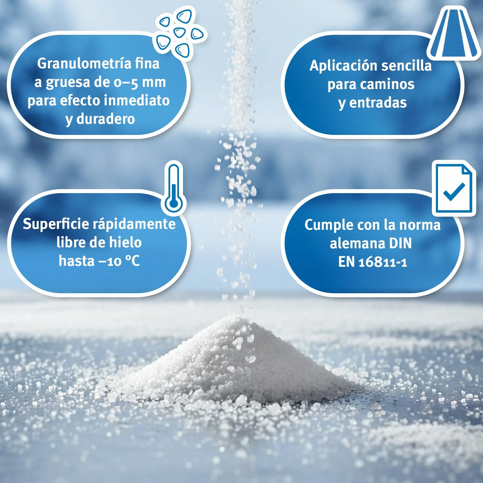 Sal para deshielo 30kg DIN EN 16811-1 grano M