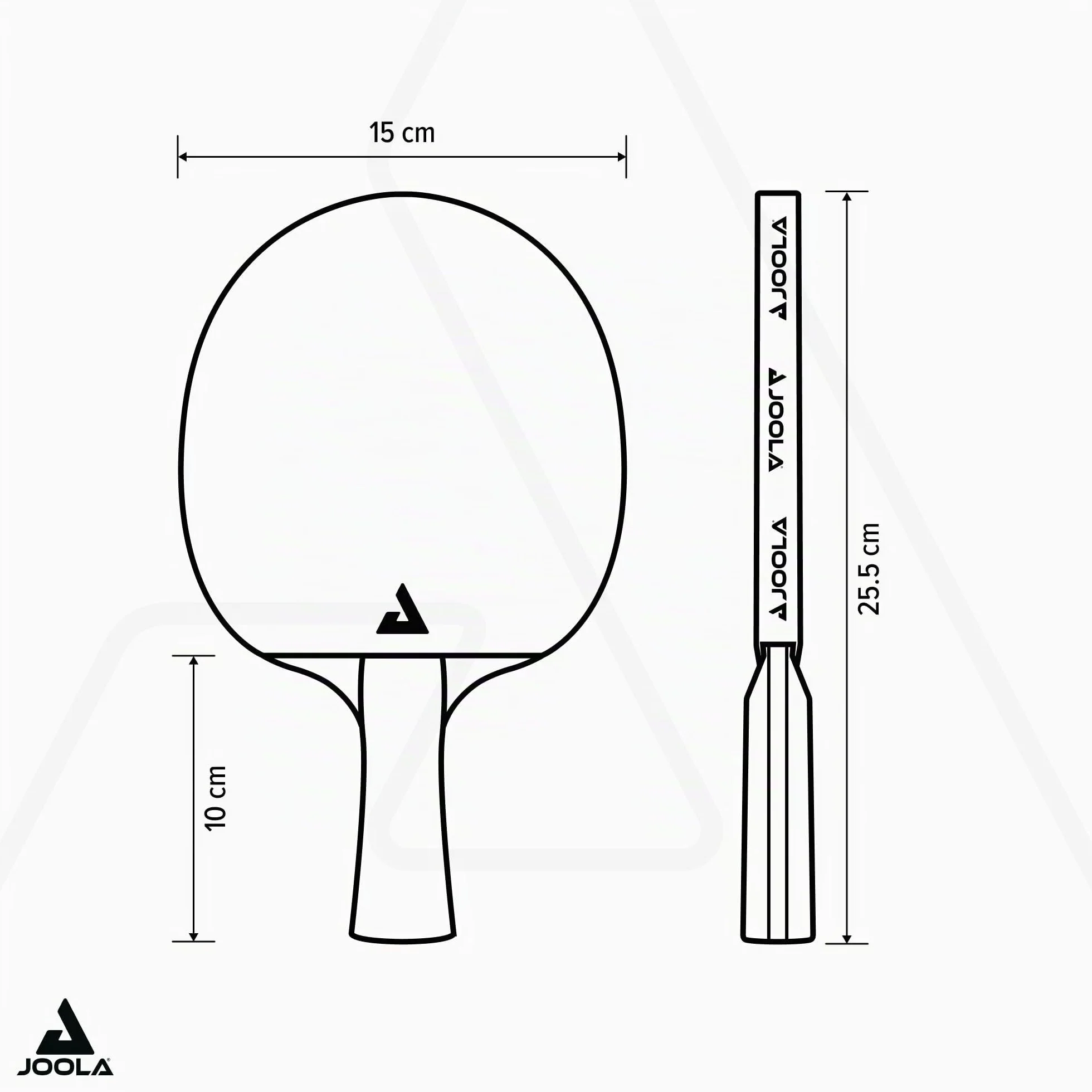 JOOLA Set Duo Pro 2 Raquetas 3 Pelotas Ping Pong Funda Protectora Rojo Negro 6 Piezas