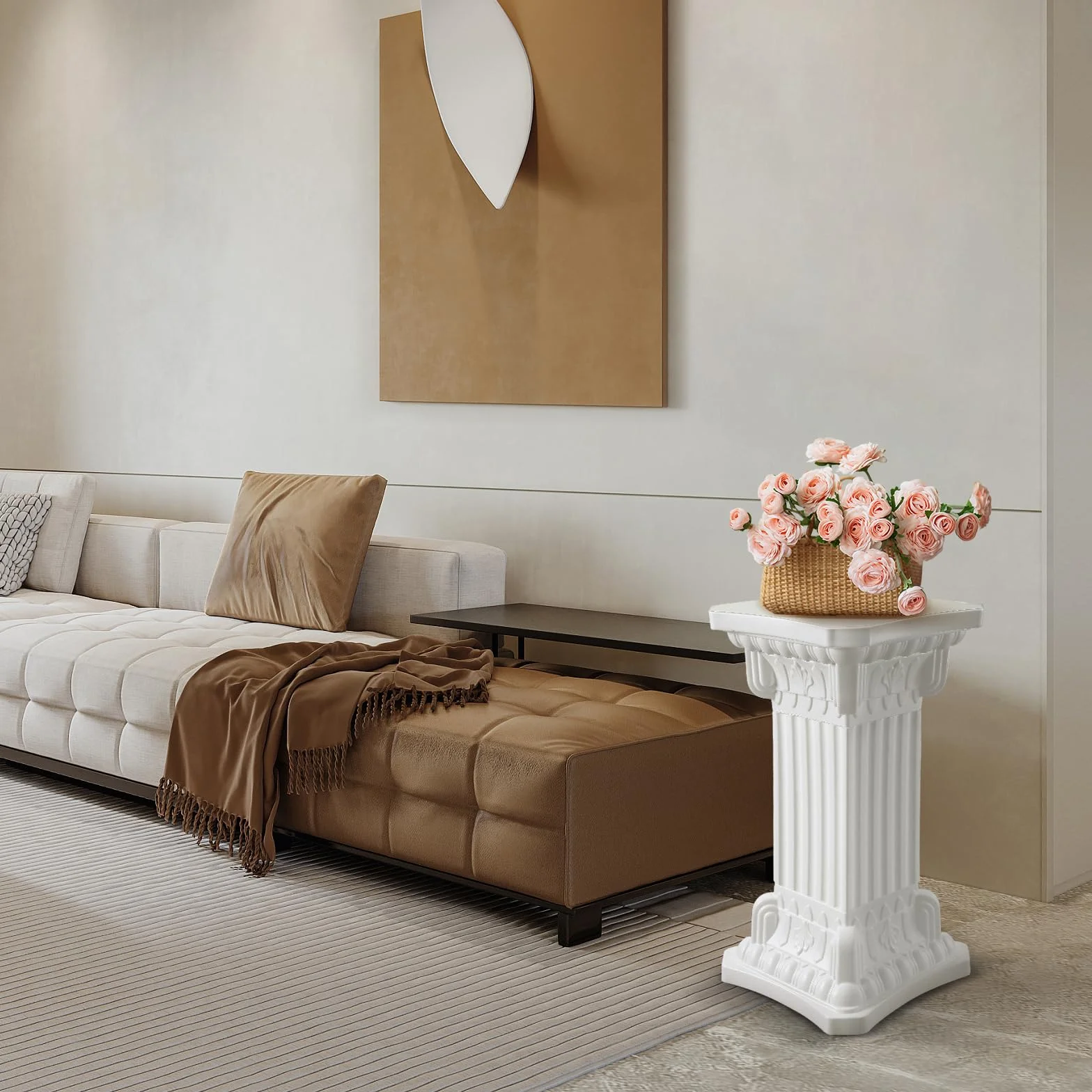 Columna Romana Decorativa de Plástico Pilar Soporte Decoración Griega Pedestal