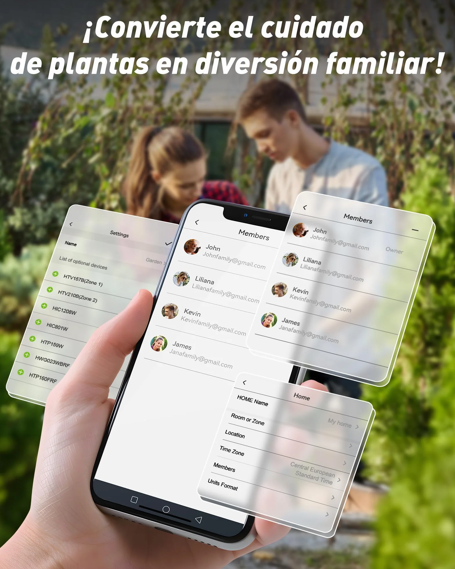 RAINPOINT Programador Riego WiFi, Temporizador de Riego Inteligente con Entrada y Salida de Latón y Gateway 100m