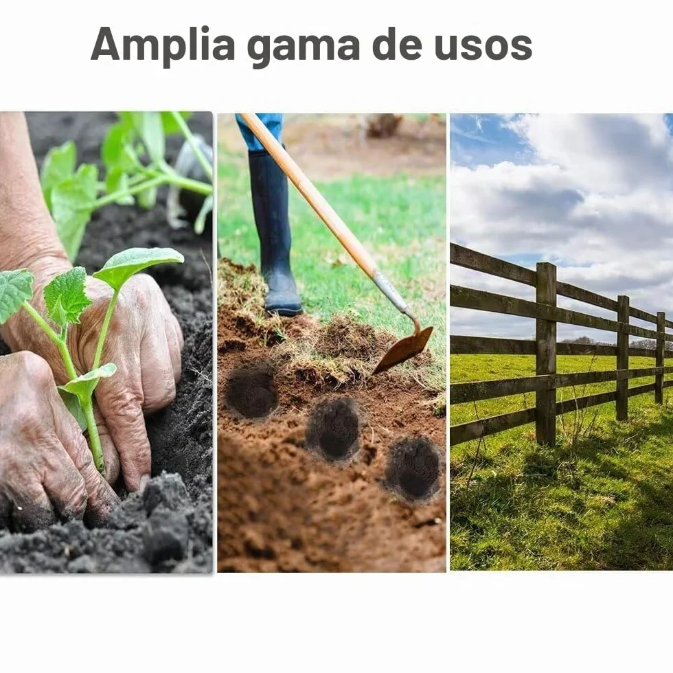 Broca helicoidal para jardín, taladro de tierra para plantación de bulbos