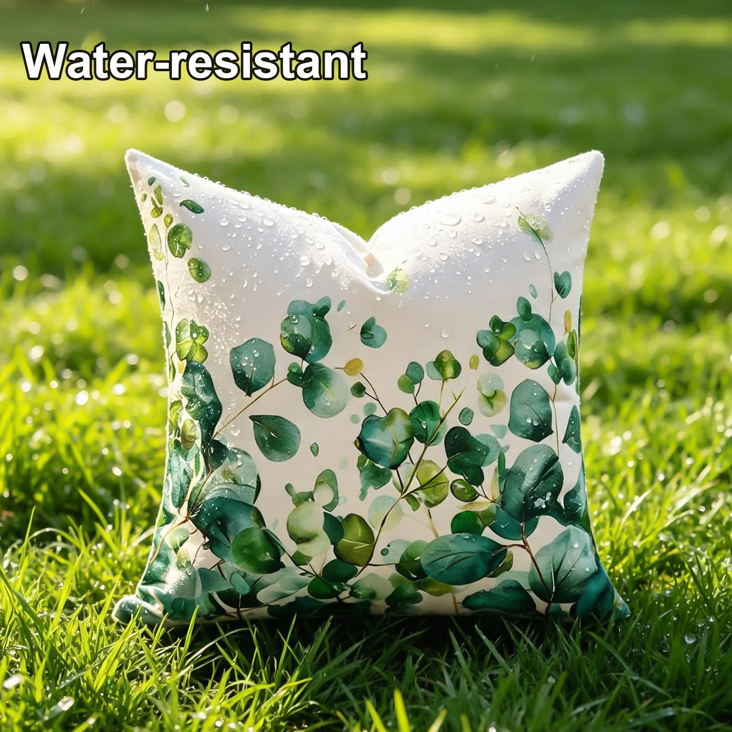 Fundas Cojines Exterior Impermeable 50x50 Verde Hoja Decoracion Salon