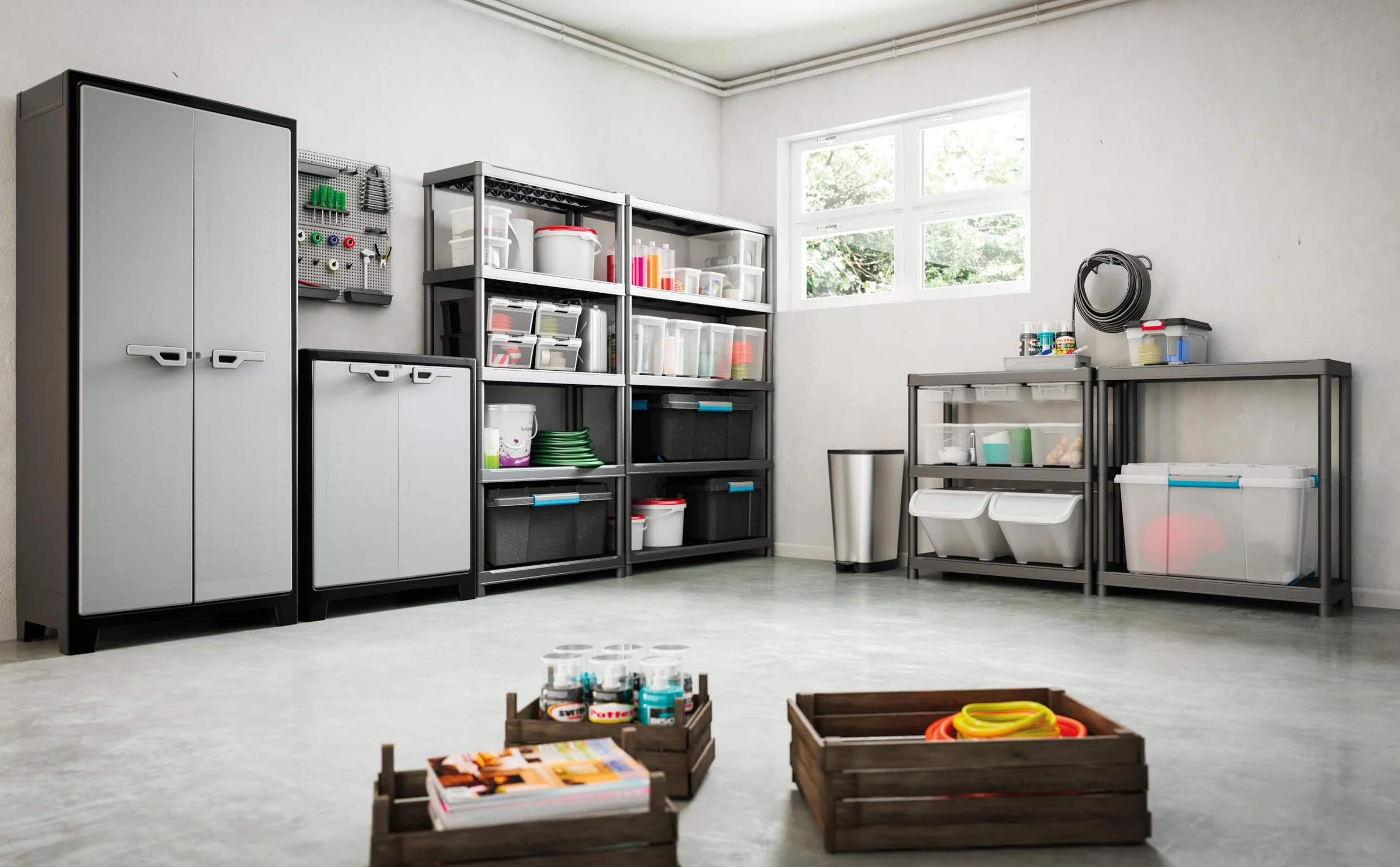 Keter Armario Titan Multispace XL 80x44x182 cm Czarny/Szary