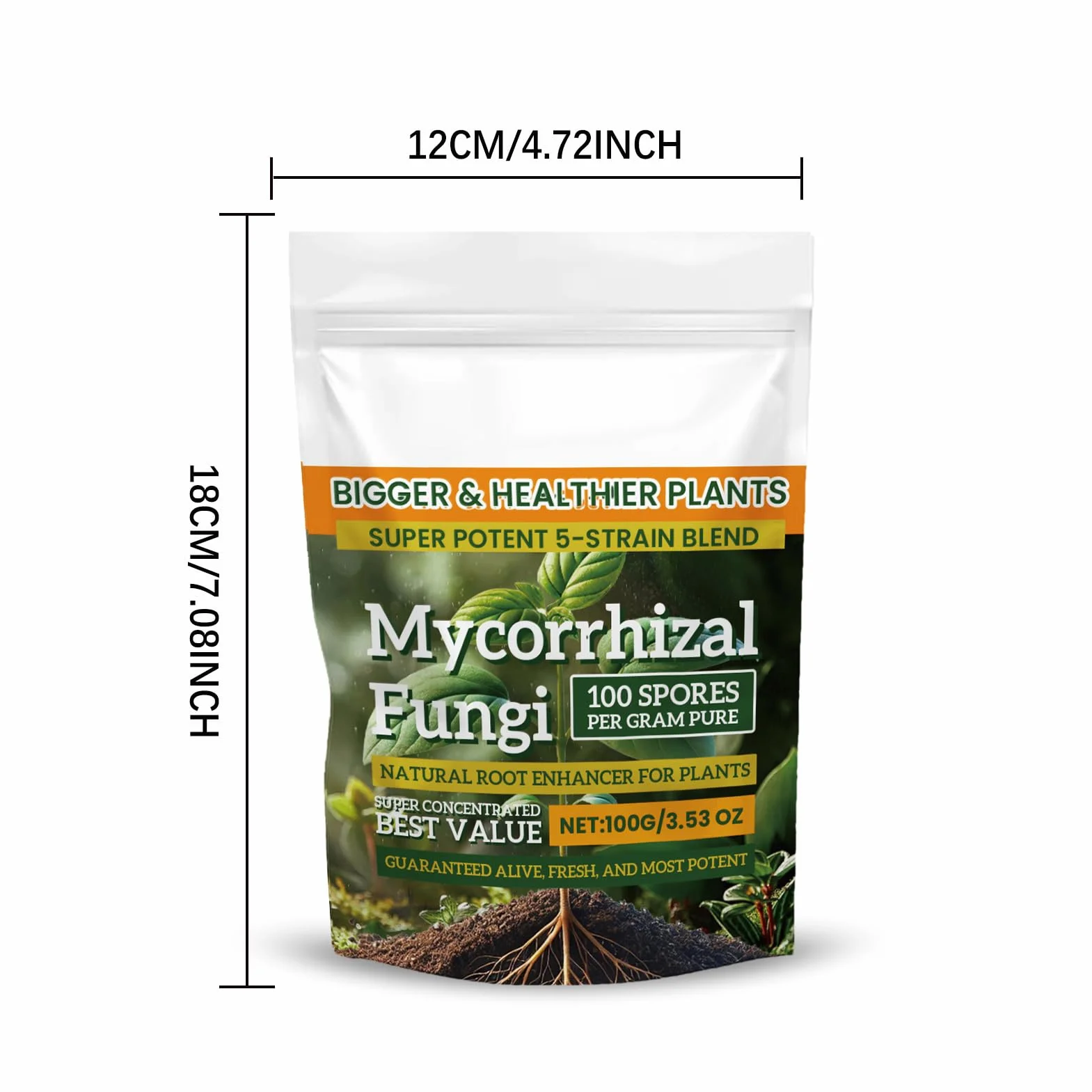 Polvo activador de raíz micorriza 100 g enraizamiento fortalece raíces tallos crecimiento saludable