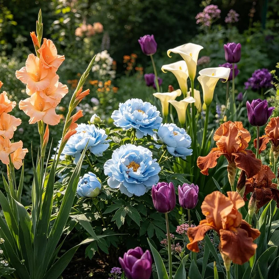 FloresRizoma multicolor - resistentes interior exóticas balcón primavera jardín elevado jardín 30bulbos